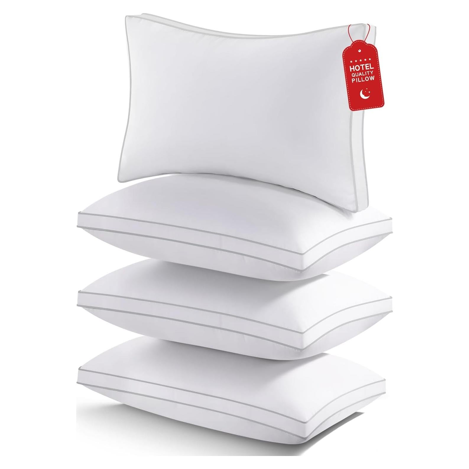 Juego de 4 Almohadas Queen ROUMEA Suave y Lavables