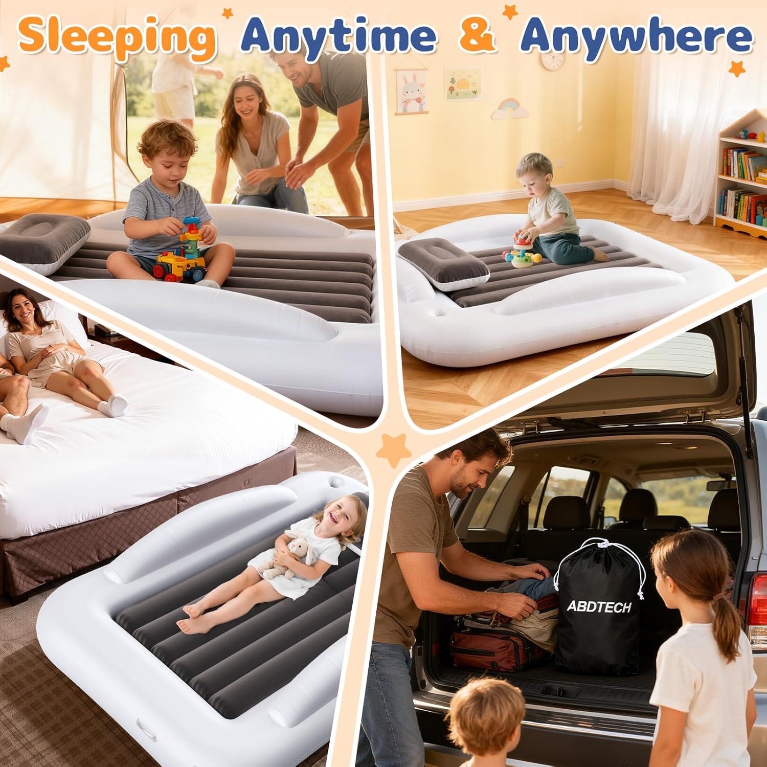 Cama de viaje inflable para niños Abdtech 152.4 cm con bomba