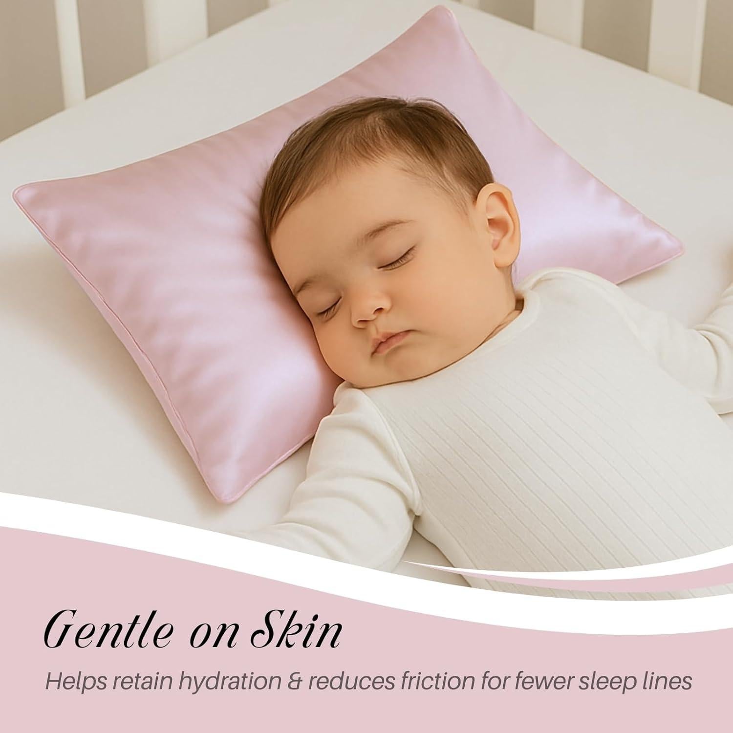 Juego de 2 Fundas de Almohada de Satén Rosa LCBD 33x46 cm