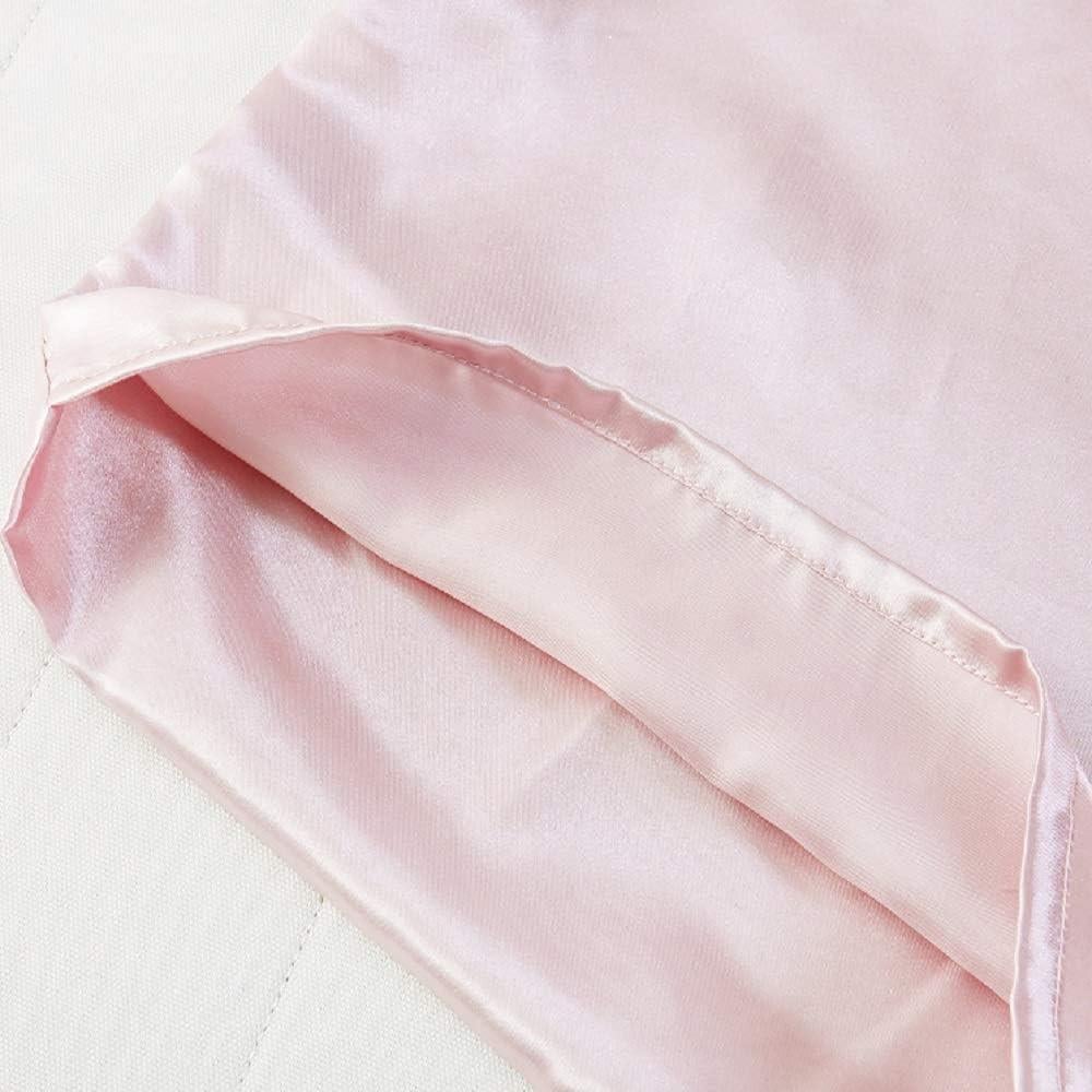 Juego de 2 Fundas de Almohada de Satén Rosa LCBD 33x46 cm