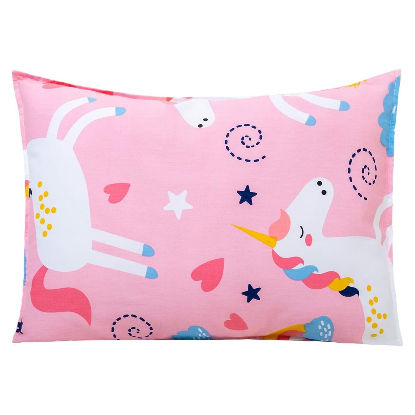 Juego de Almohadas para Niños Cottonblue Unicornio Rosa 35x48 cm