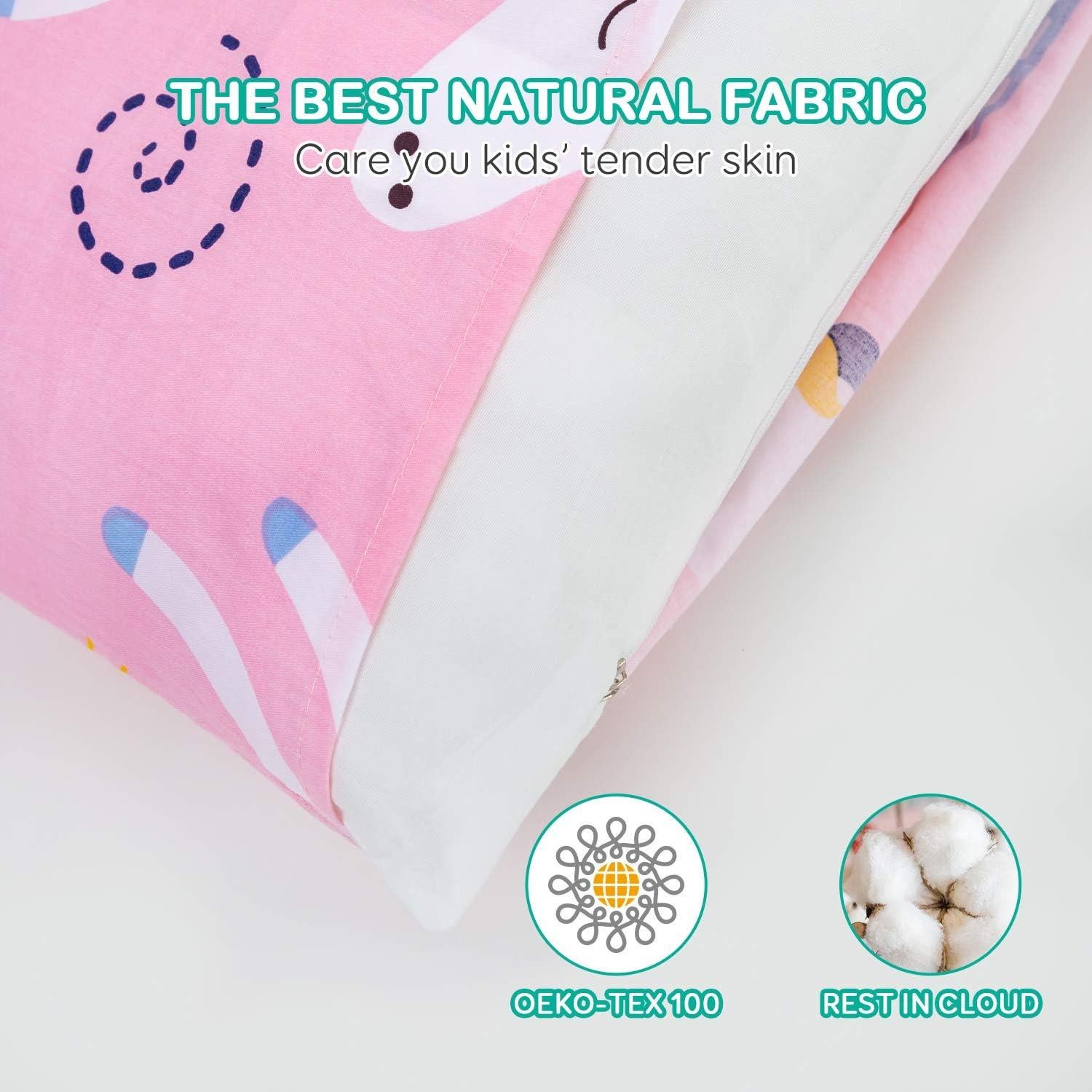 Juego de Almohadas para Niños Cottonblue Unicornio Rosa 35x48 cm