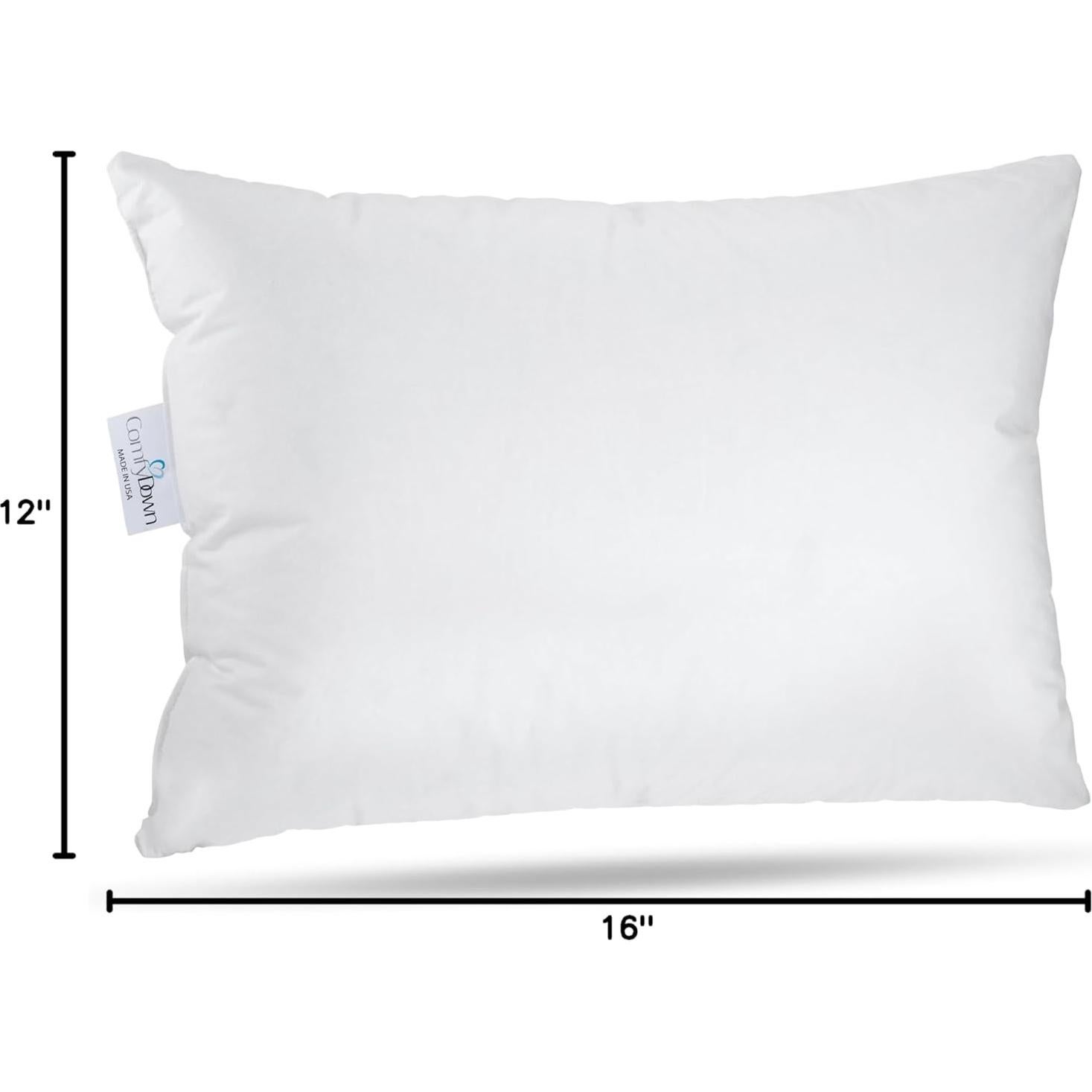 Almohada ComfyDown para Niños 30x40 cm Plumas de Ganso