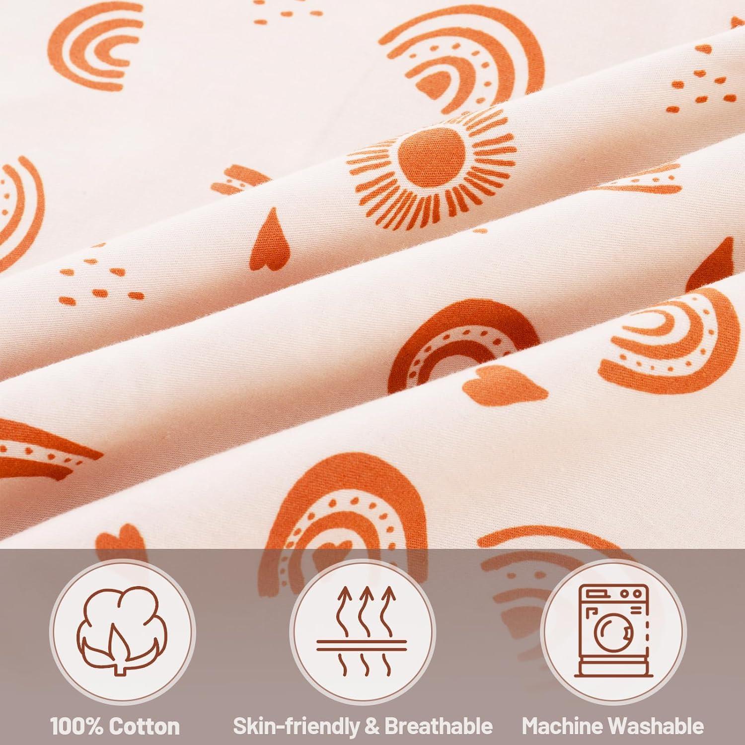 Funda de Cuna para Bebé Snuggle Me 90x50cm Algodón Arcoíris