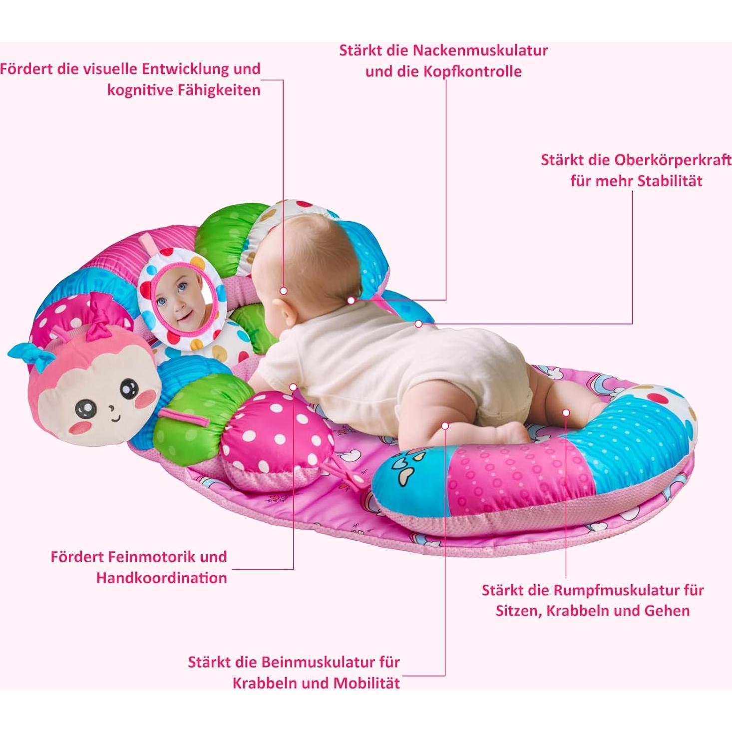 Almohada 3 en 1 para Bebés SAIMAND - Alfombrilla Antideslizante