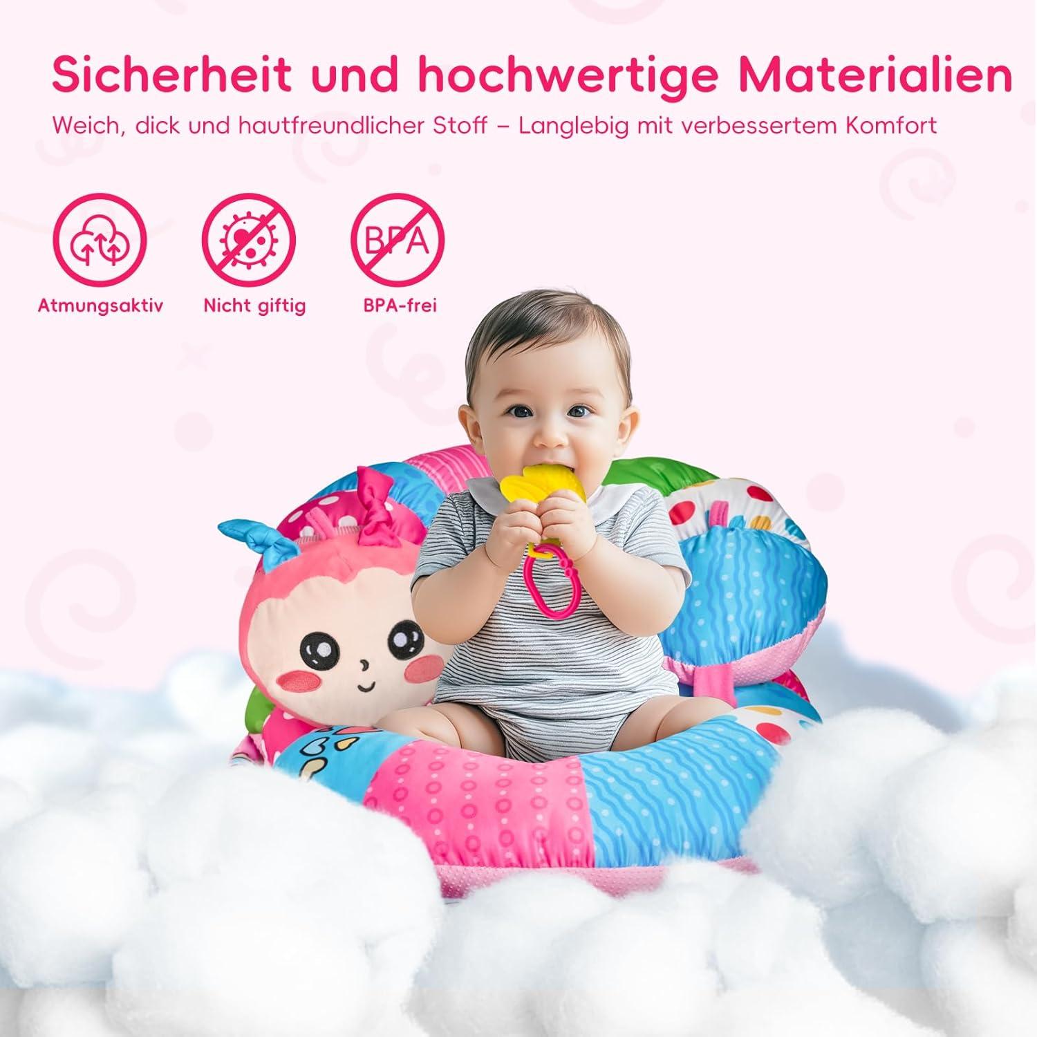 Almohada 3 en 1 para Bebés SAIMAND - Alfombrilla Antideslizante