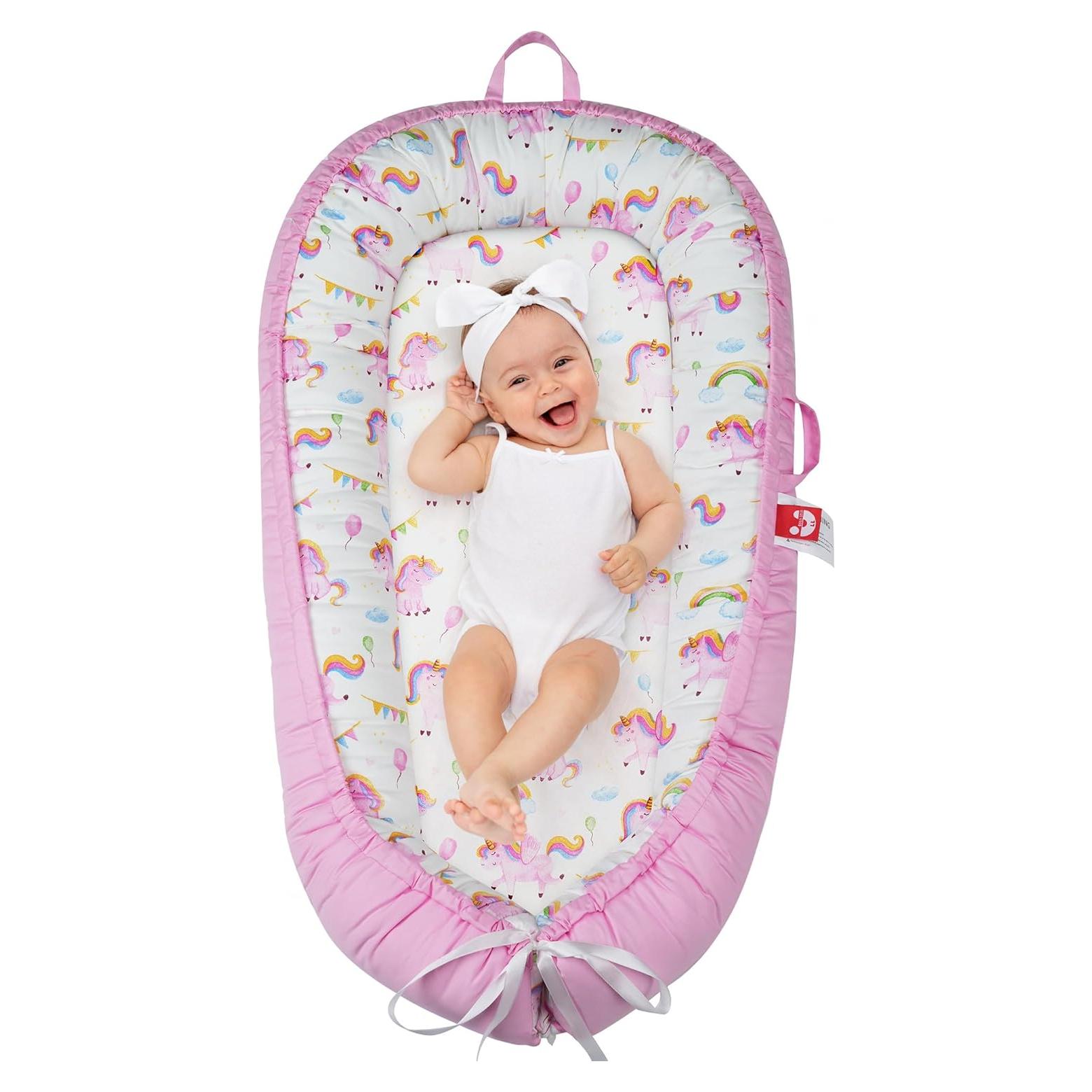 Cojín Infantil Portátil Lurui - Algodón Orgánico Ajustable 0-24M