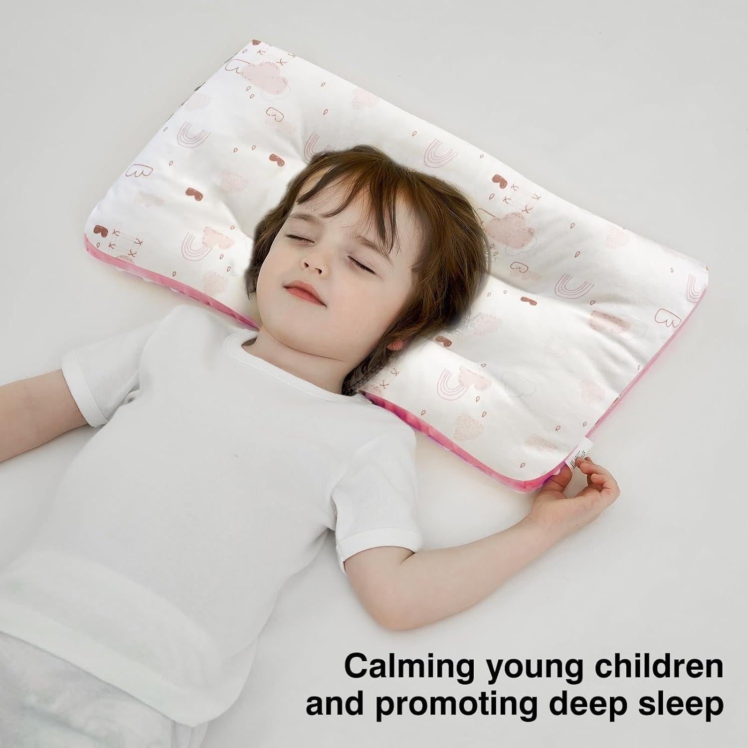 Almohada para Niños RESTIRY 100% Algodón Rosa 48x28 cm