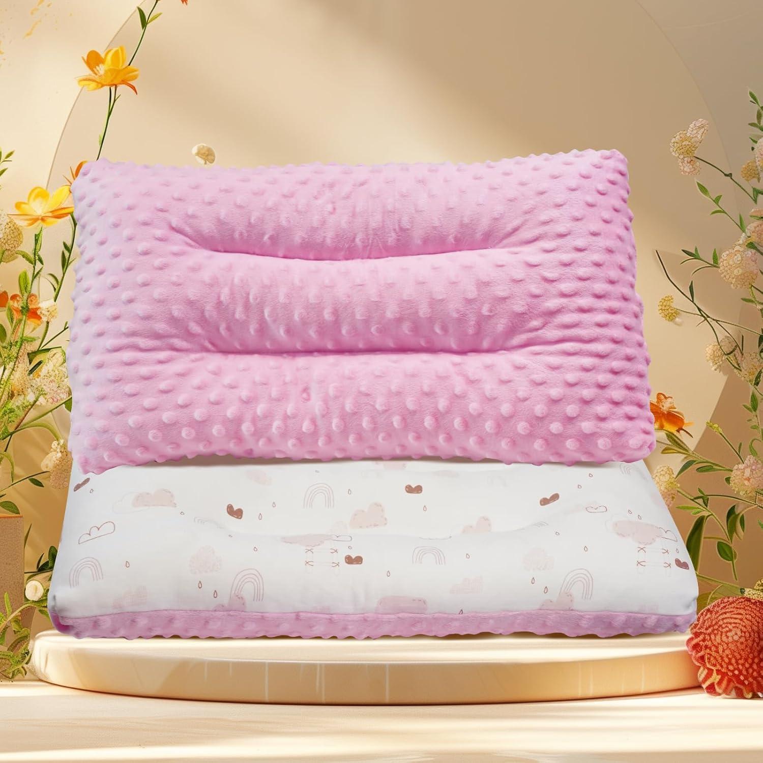 Almohada para Niños RESTIRY 100% Algodón Rosa 48x28 cm