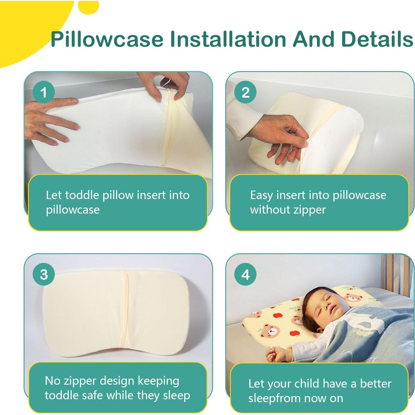 Almohada Suave para Niños Caudeer Oso Acurrucador 36.8x21.3cm