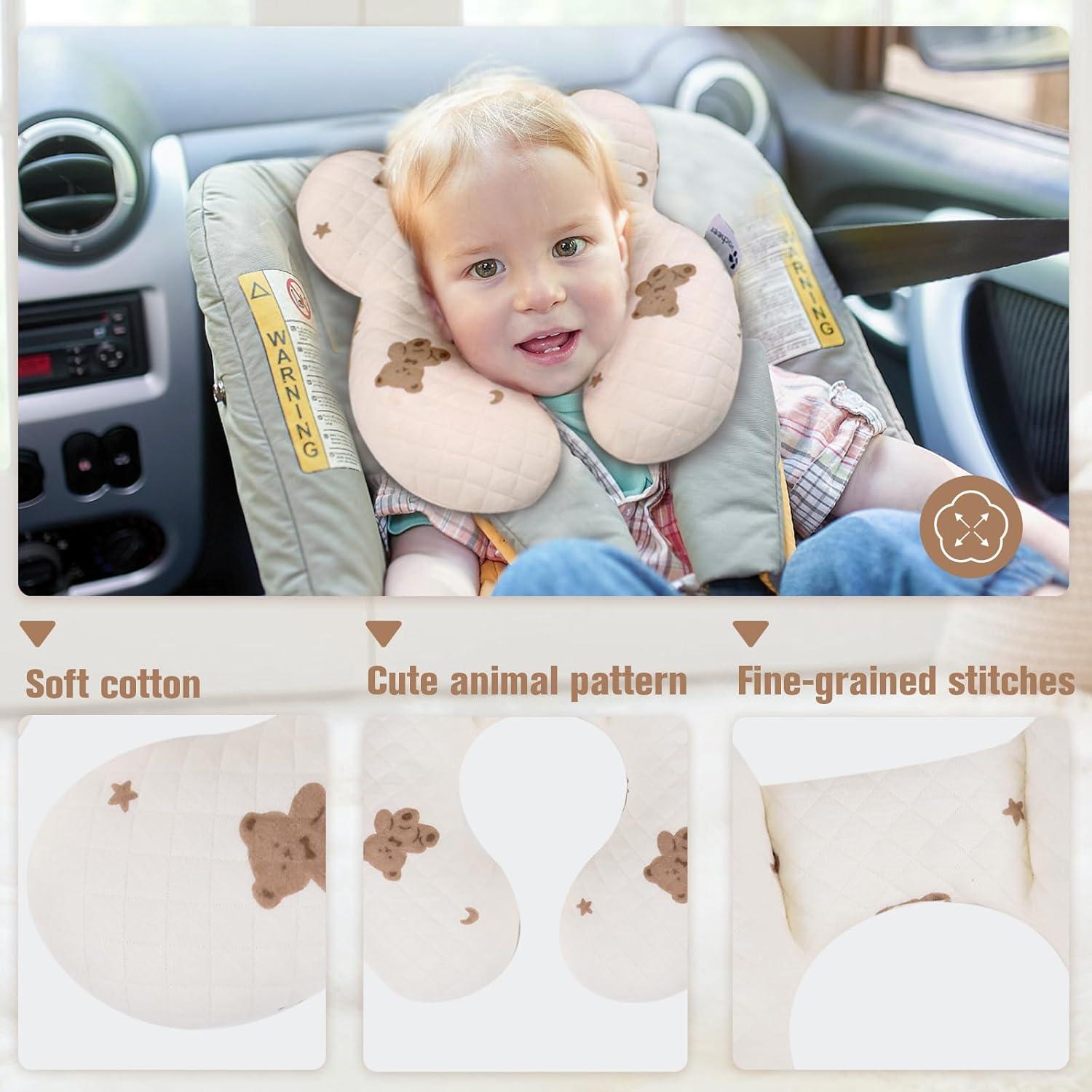 Almohada para Bebé Vocheer Soporte Cuello Algodón Estrellas