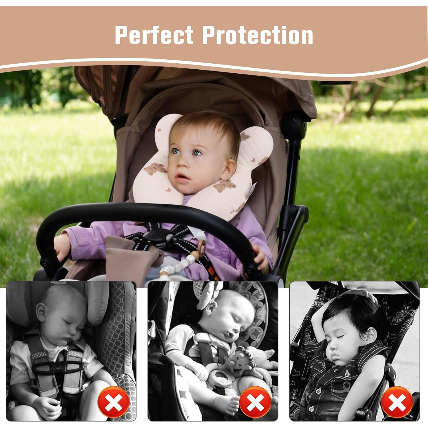 Almohada para Bebé Vocheer Soporte Cuello Algodón Estrellas