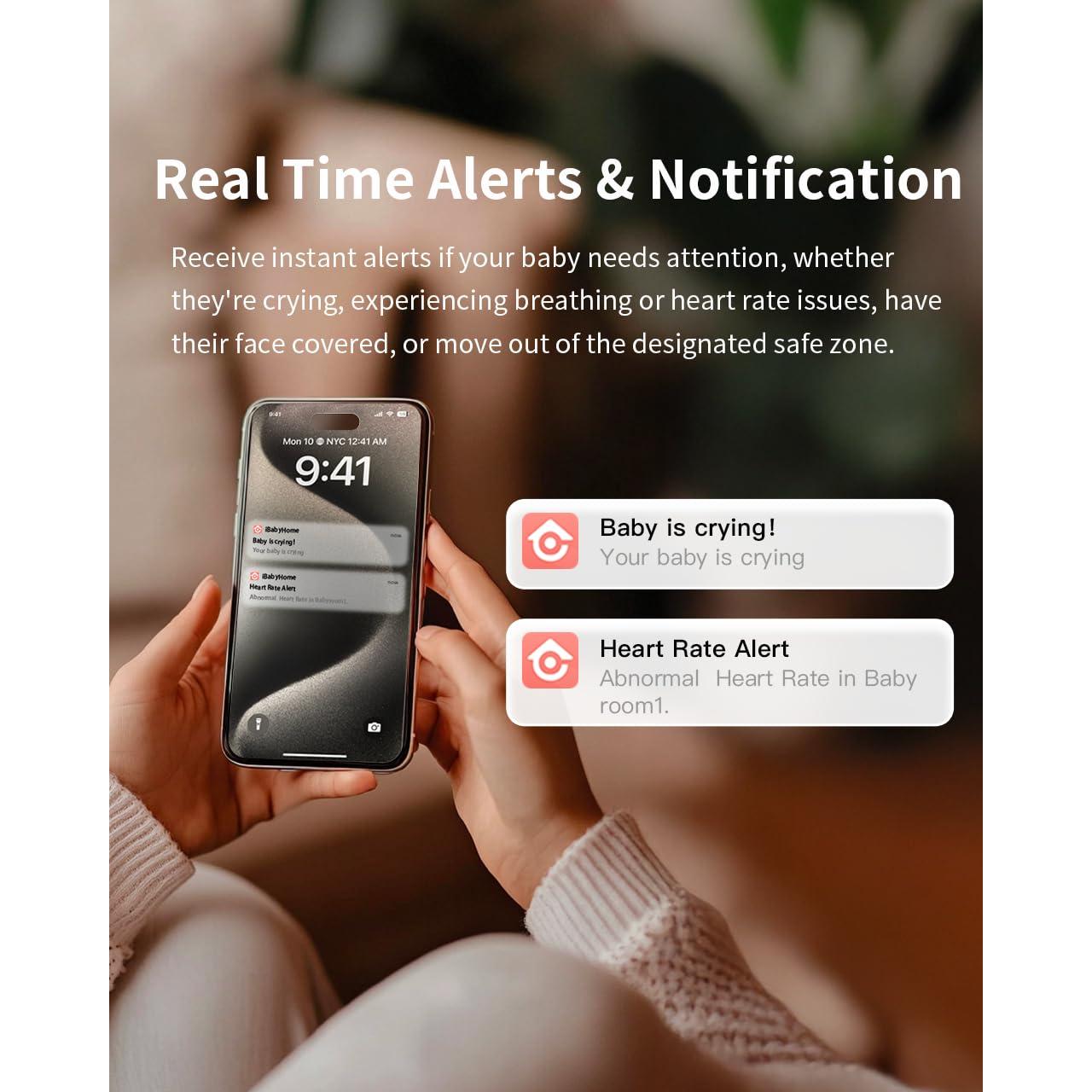 Monitor Inteligente para Bebés iBaby i20 - Sin Contacto, 1080P