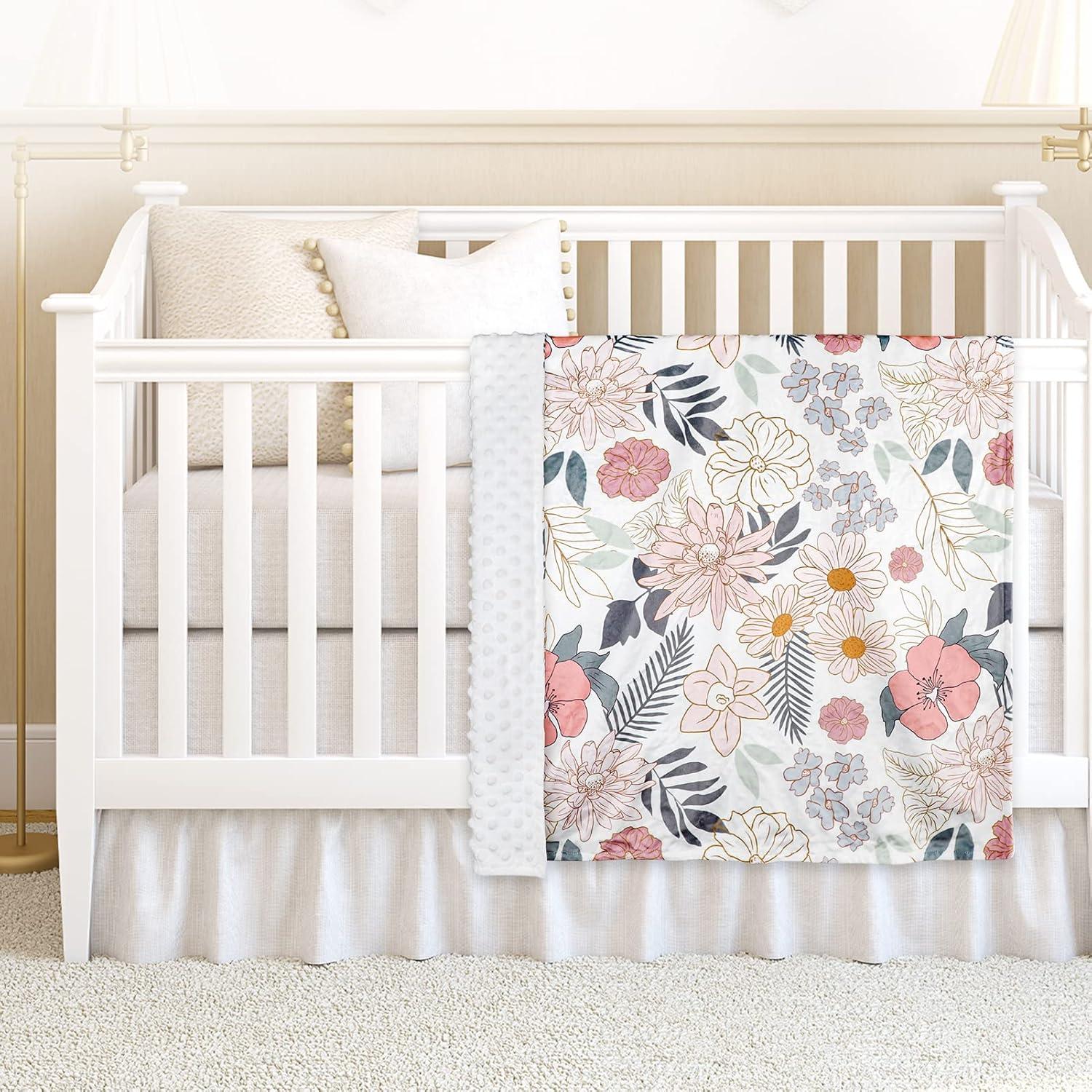 Manta de Recibo para Bebés HNHUAMING Floral 76x102 cm