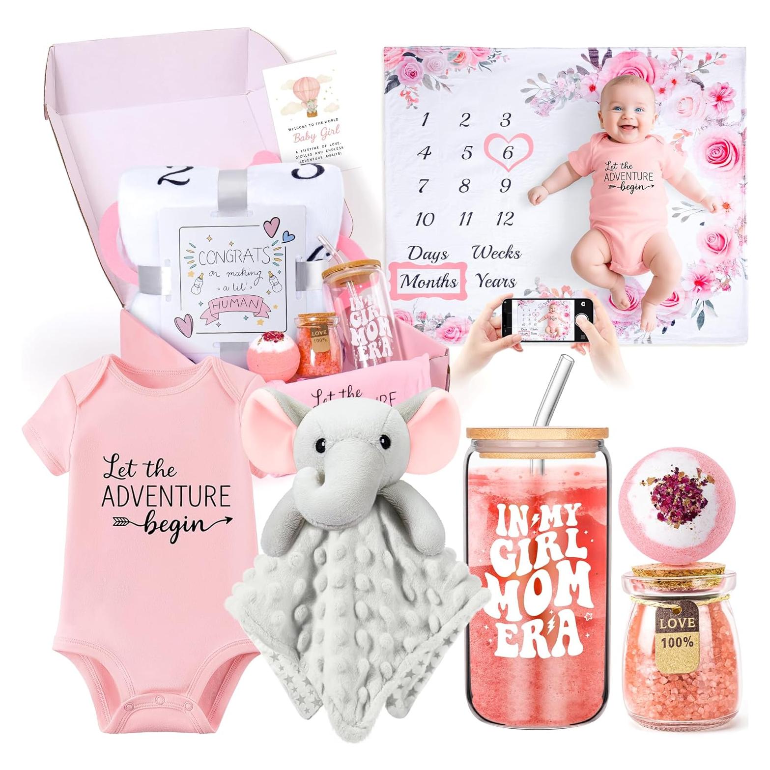 Set de Regalo para Nuevas Mamás y Bebés - Rosa