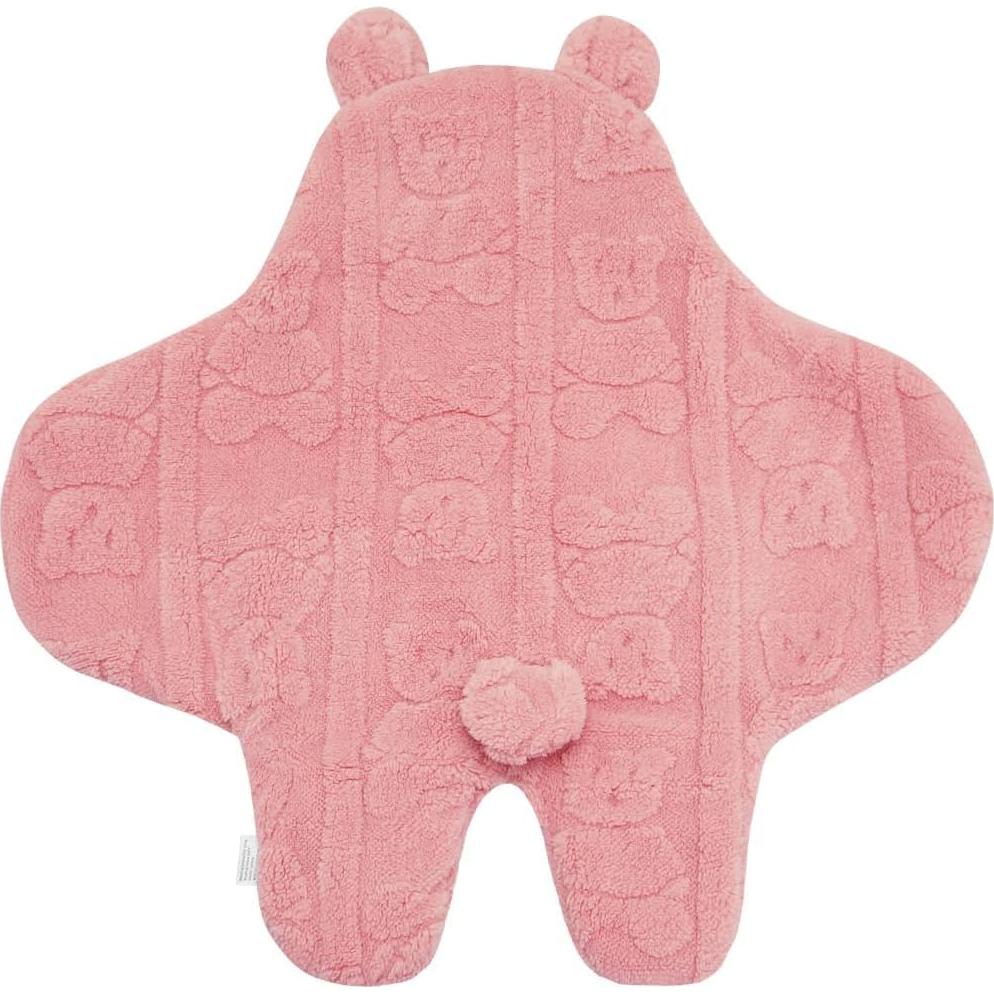 Manta Recibidora BlueSnail Oso Rosa 61x71 cm Transpirable