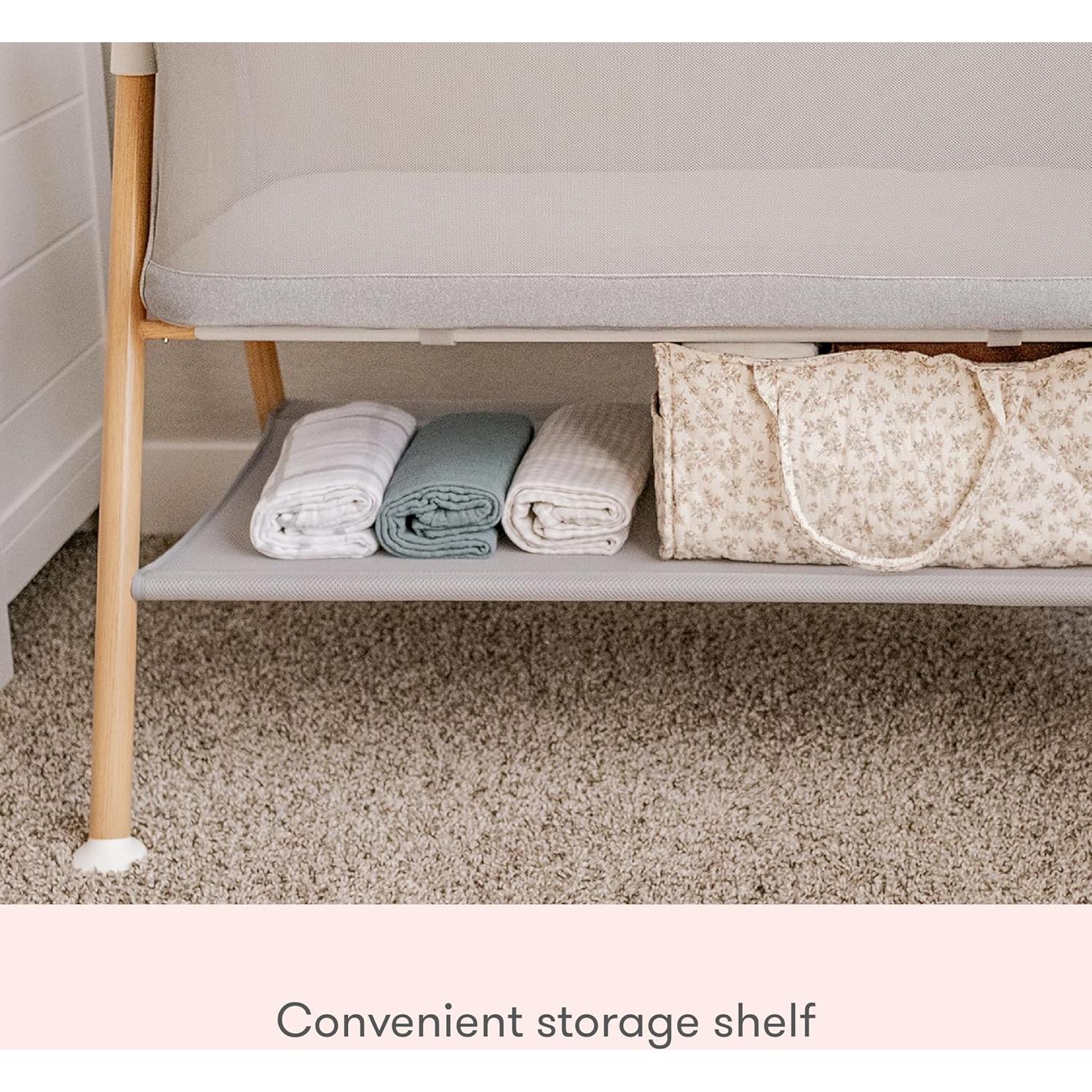 Cuna Esencial Newton Gris con Colchón Transpirable 98.4x67.3cm