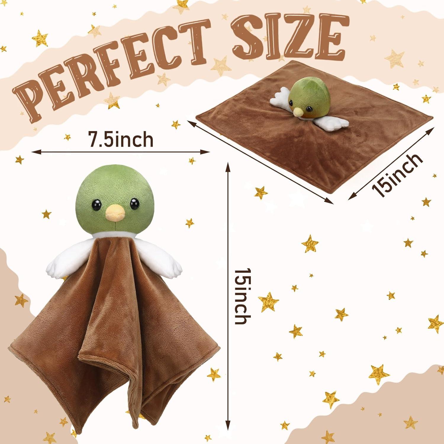 Manta de Seguridad Pato Malardo Plush 28x28 cm para Bebés