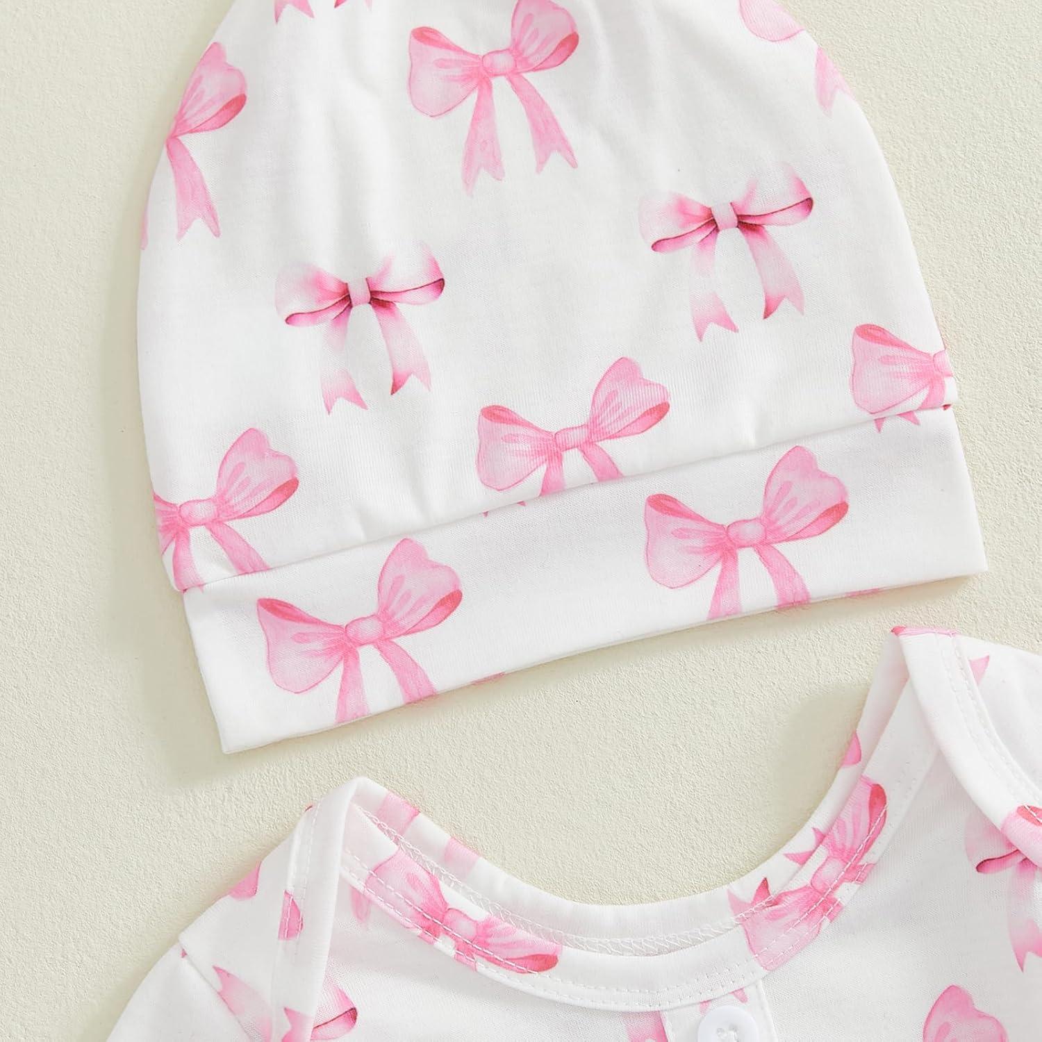 Saco de Dormir para Bebé Niña Rosa 0-3 Meses con Sombrero