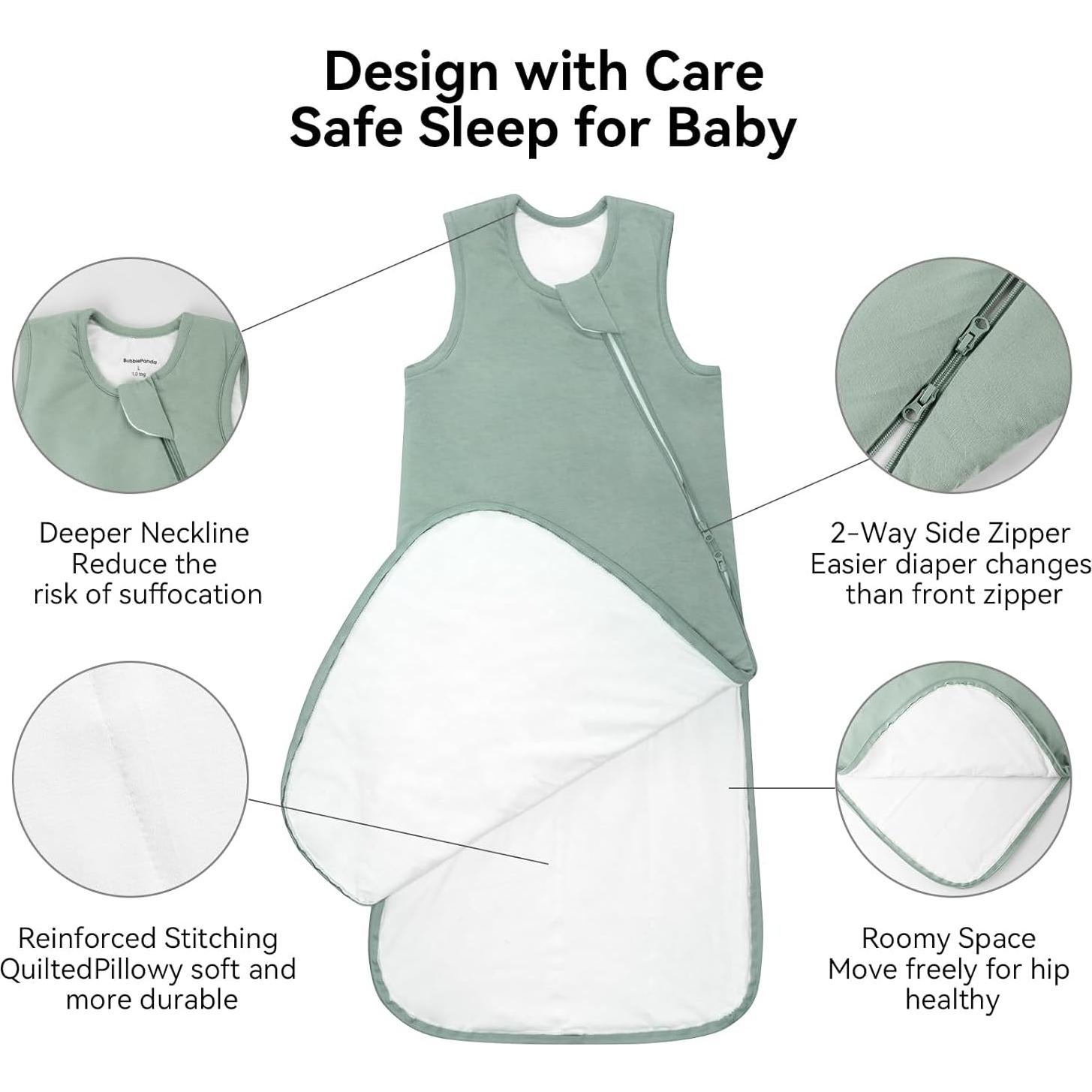 Saco de Dormir BubblePanda Rayón Bambú 24-36 Meses 0.5 Tog