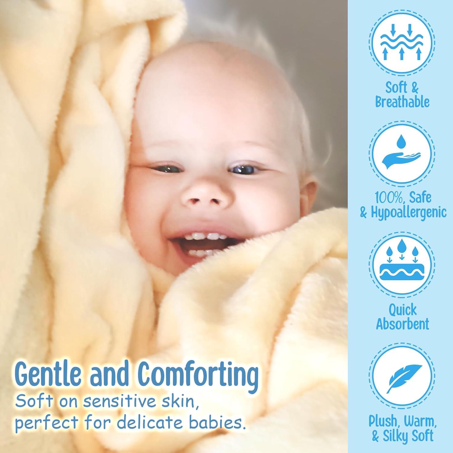 Manta de bebé Baby So... Suave 76x102 cm Amarillo