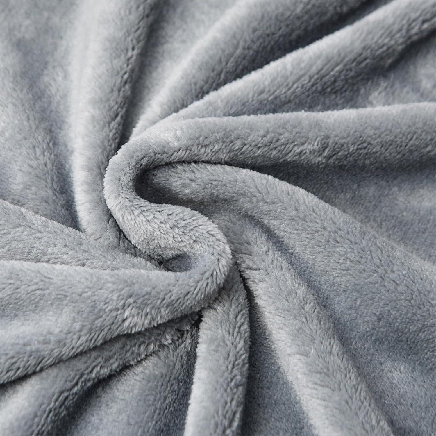 Manta de Forro Polar KMUSET para Bebés 76x102 cm Gris