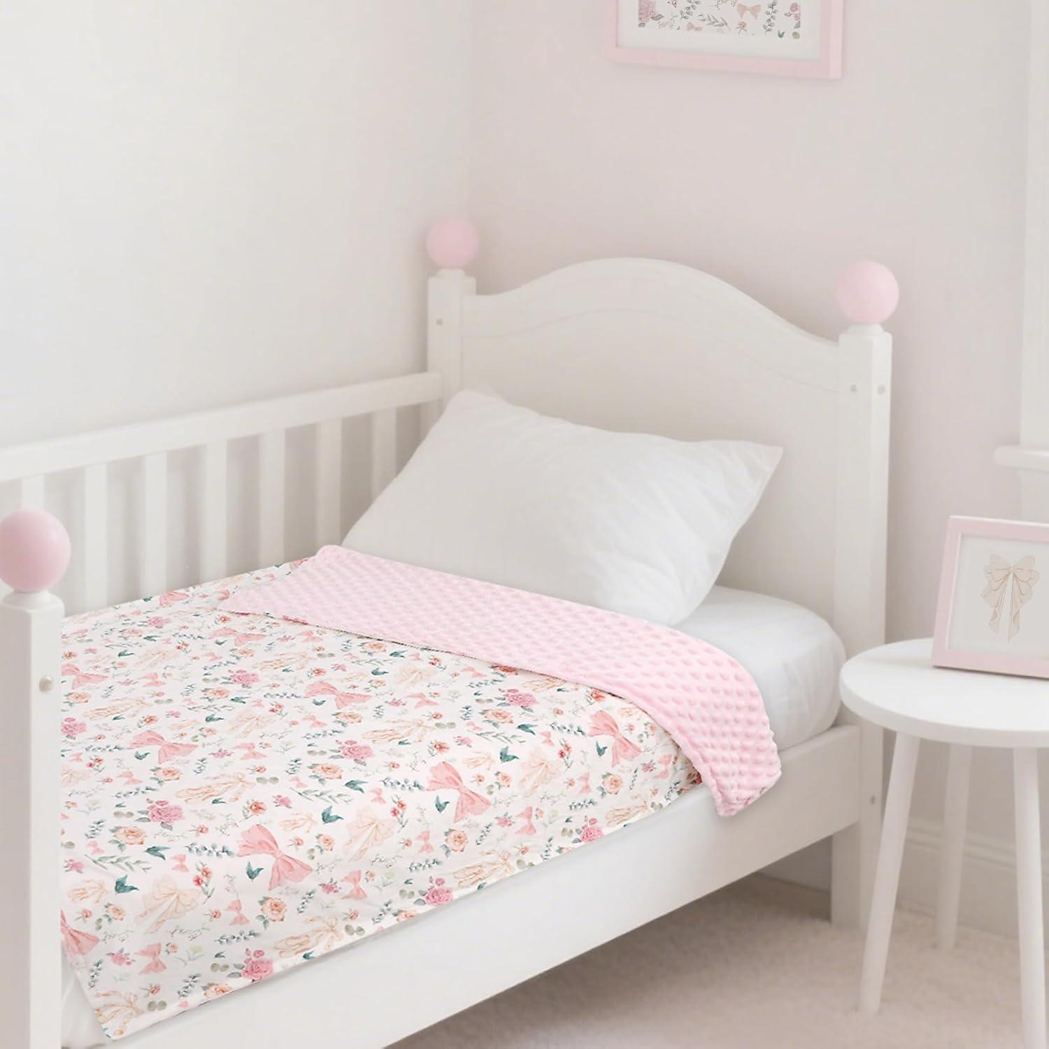 Manta para Bebés GFU ZW0036 Floral Rosa 76x102 cm