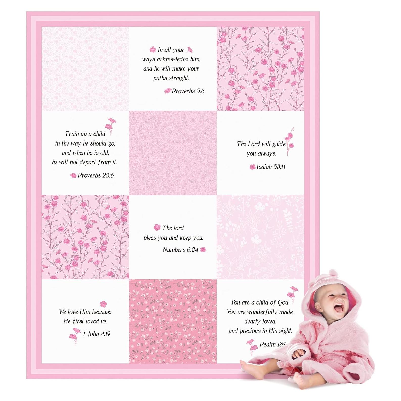 Manta de Recepción para Bebés Oudain Rosa 76x102 cm Microfibra