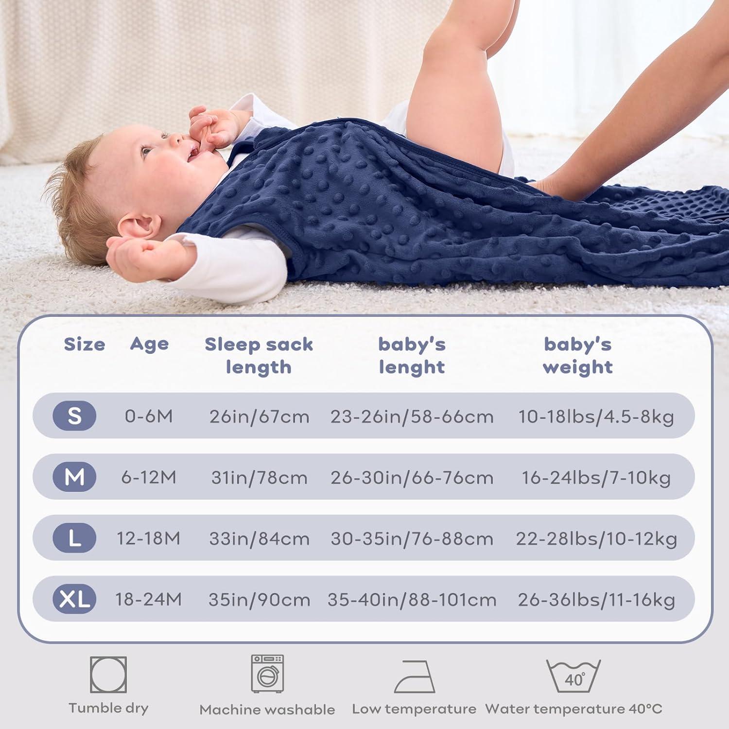 Saco de dormir para bebés FIEMOL 1.5 TOG Algodón 0-6 meses