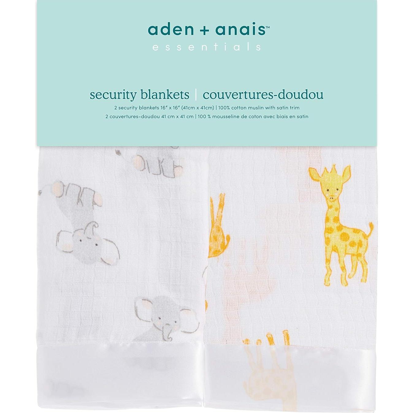 aden + anais Manta de Seguridad Issie 2 Paquete 100% Algodón