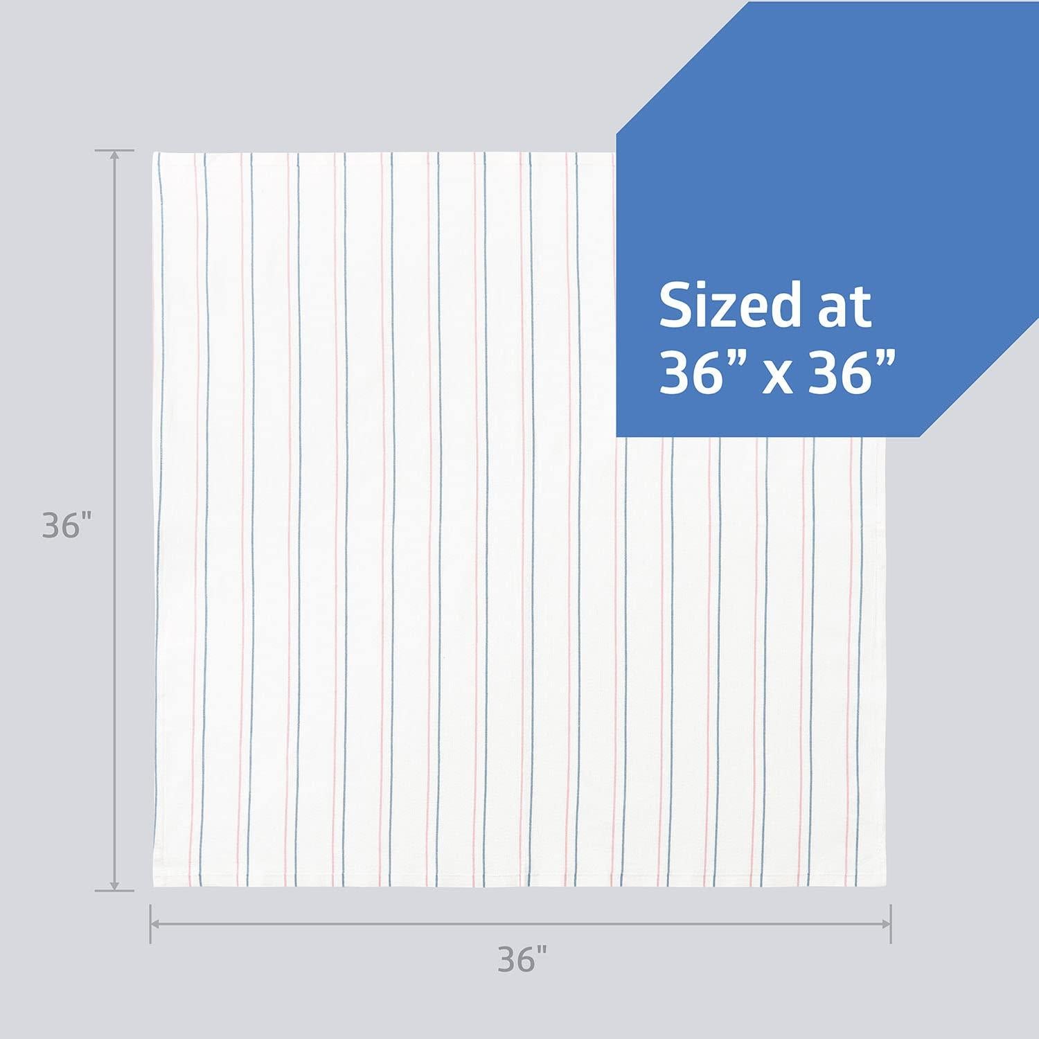 Manta para Bebé Medline Candystripe 100% Algodón 3 Unidades