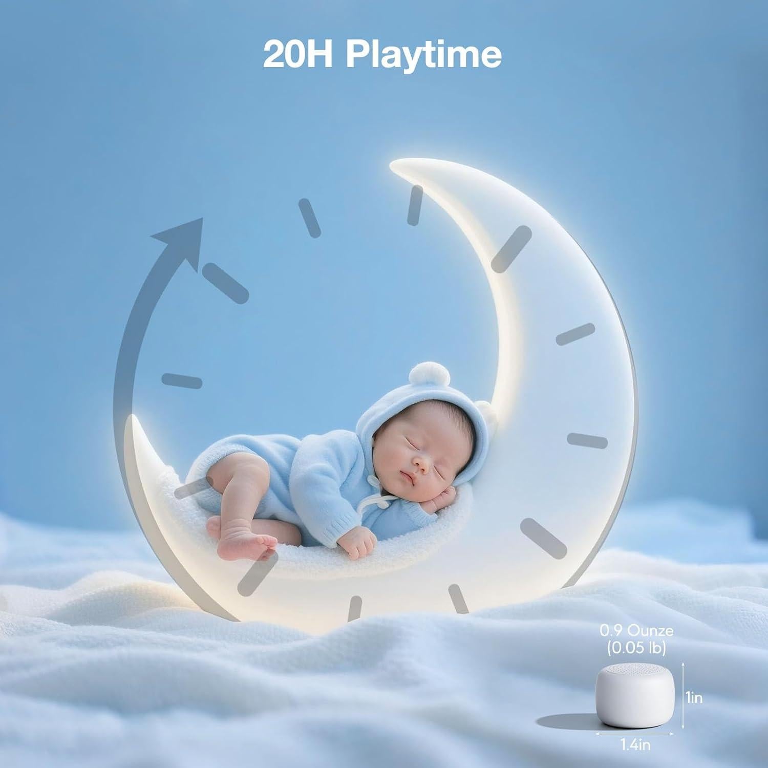 Máquina de Sonido Blanco Portátil SMILEBOP BTS0011A 15 Sonidos