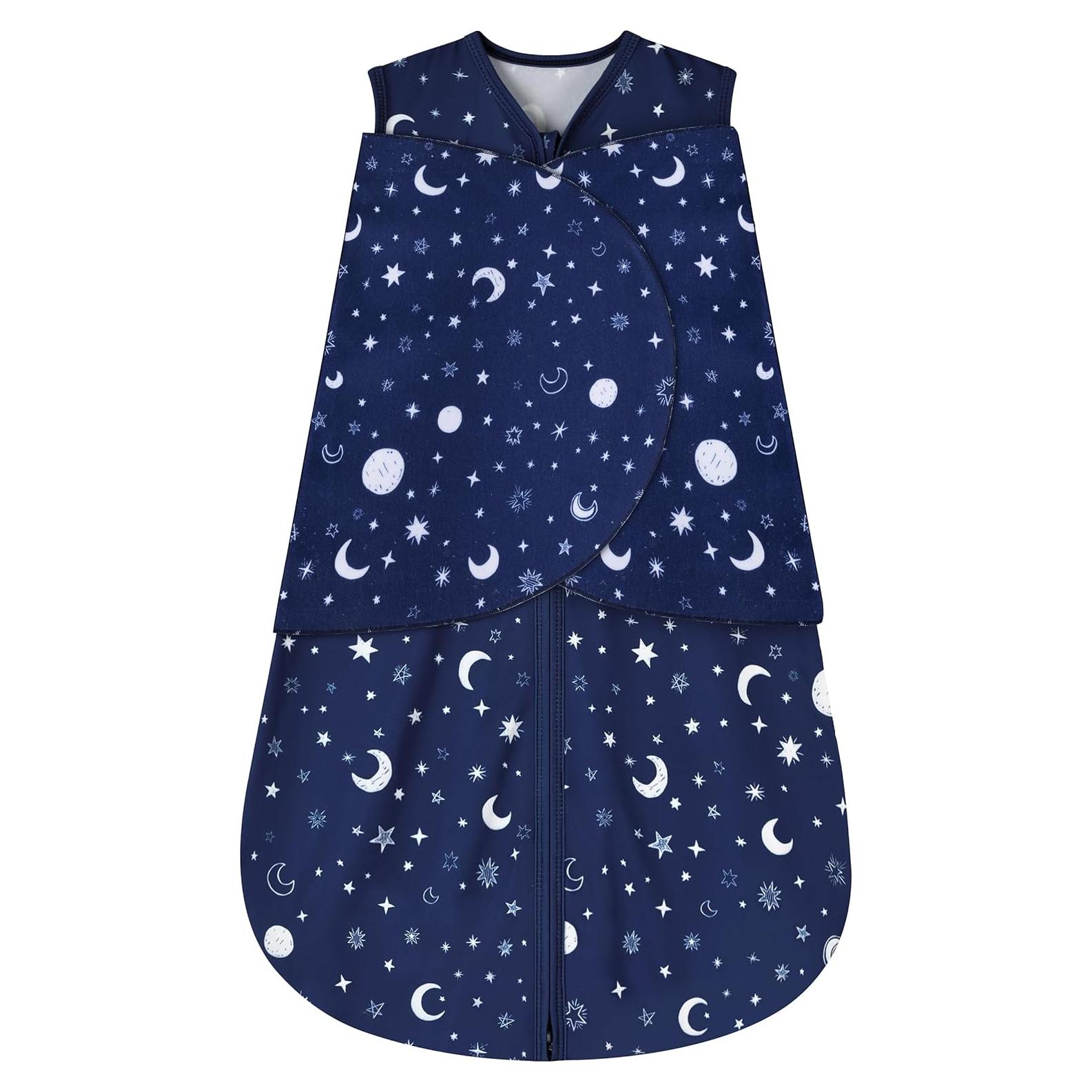 Saco de Sueño para Bebés 3-6 Meses Cielo Estrellado 100% Algodón