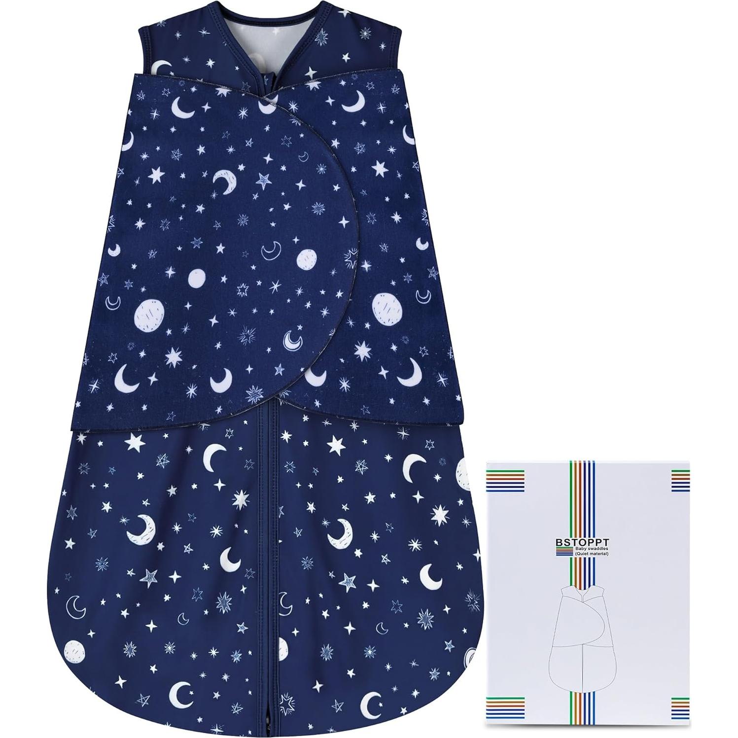 Saco de Sueño para Bebés 3-6 Meses Cielo Estrellado 100% Algodón