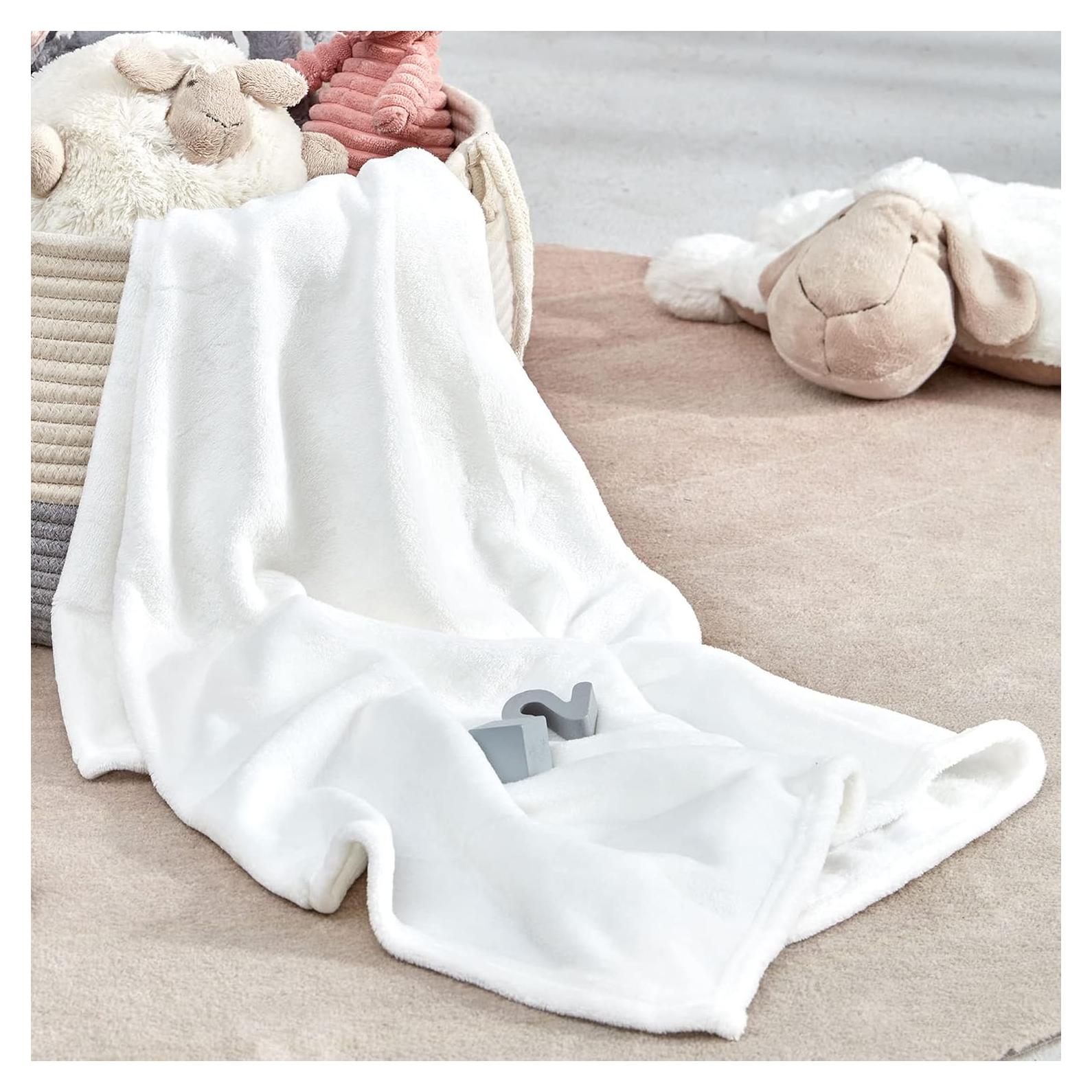 Manta de Flannel SUEÑO ZONA 76x102 cm Suave y Reversible