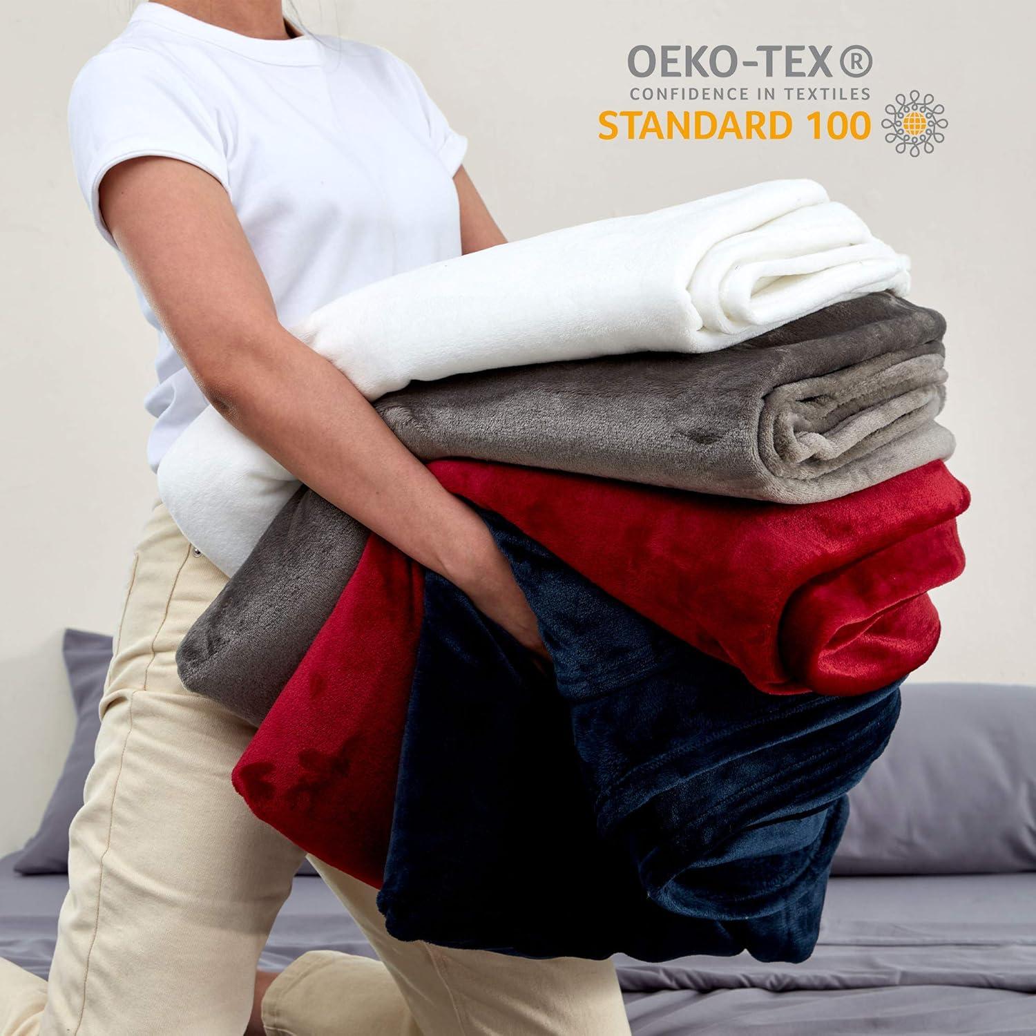 Manta de Flannel SUEÑO ZONA 76x102 cm Suave y Reversible