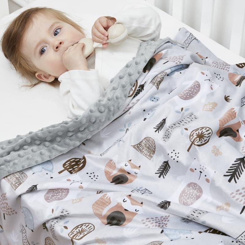 Manta para Bebés QSTEHEML Zorro 76x102cm Suave y Lavable