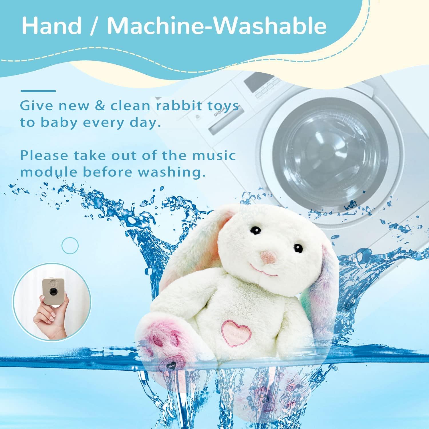 DEARBABY Soporte de Sueño para Bebés Conejo con Sonidos Calmantes