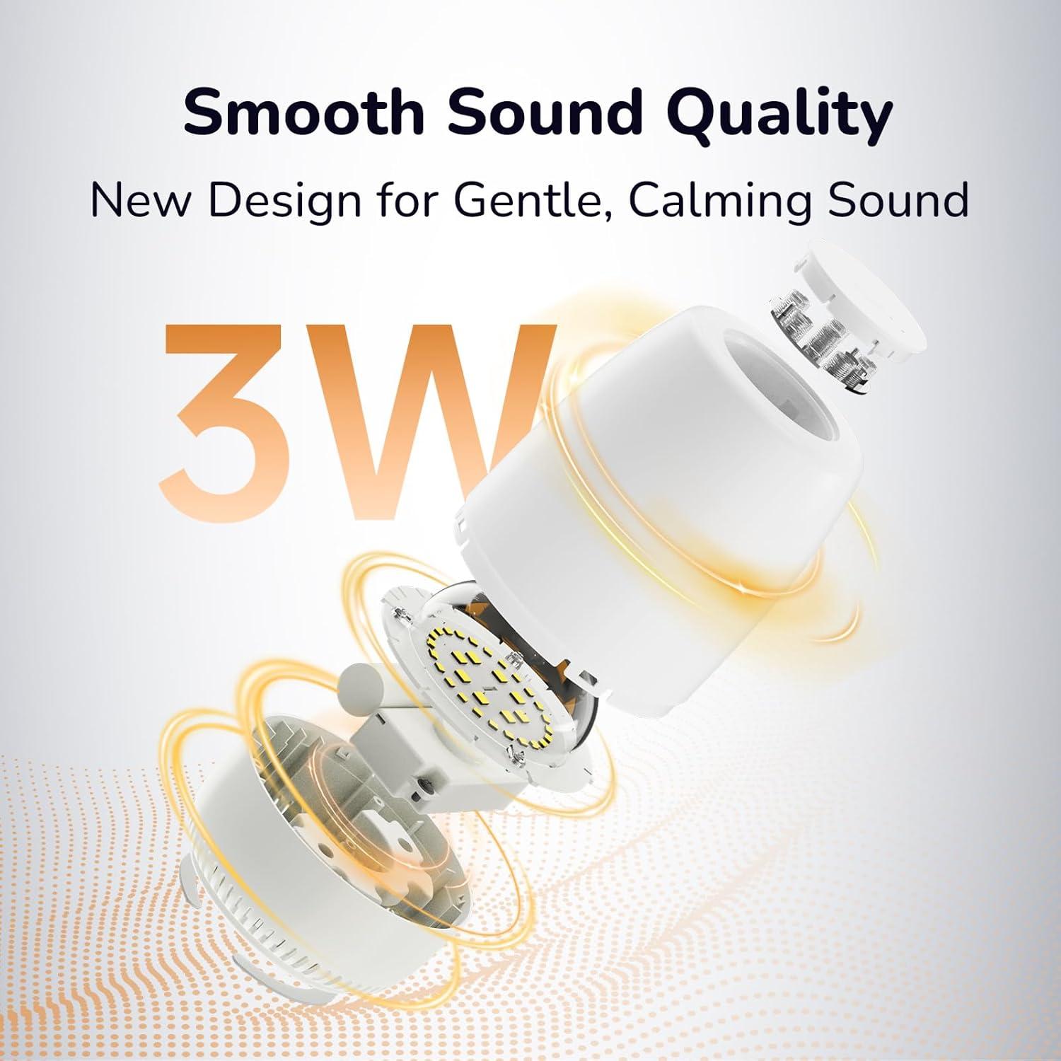 Luz Nocturna VIPDEER con Sonido Blanco y 12 Colores