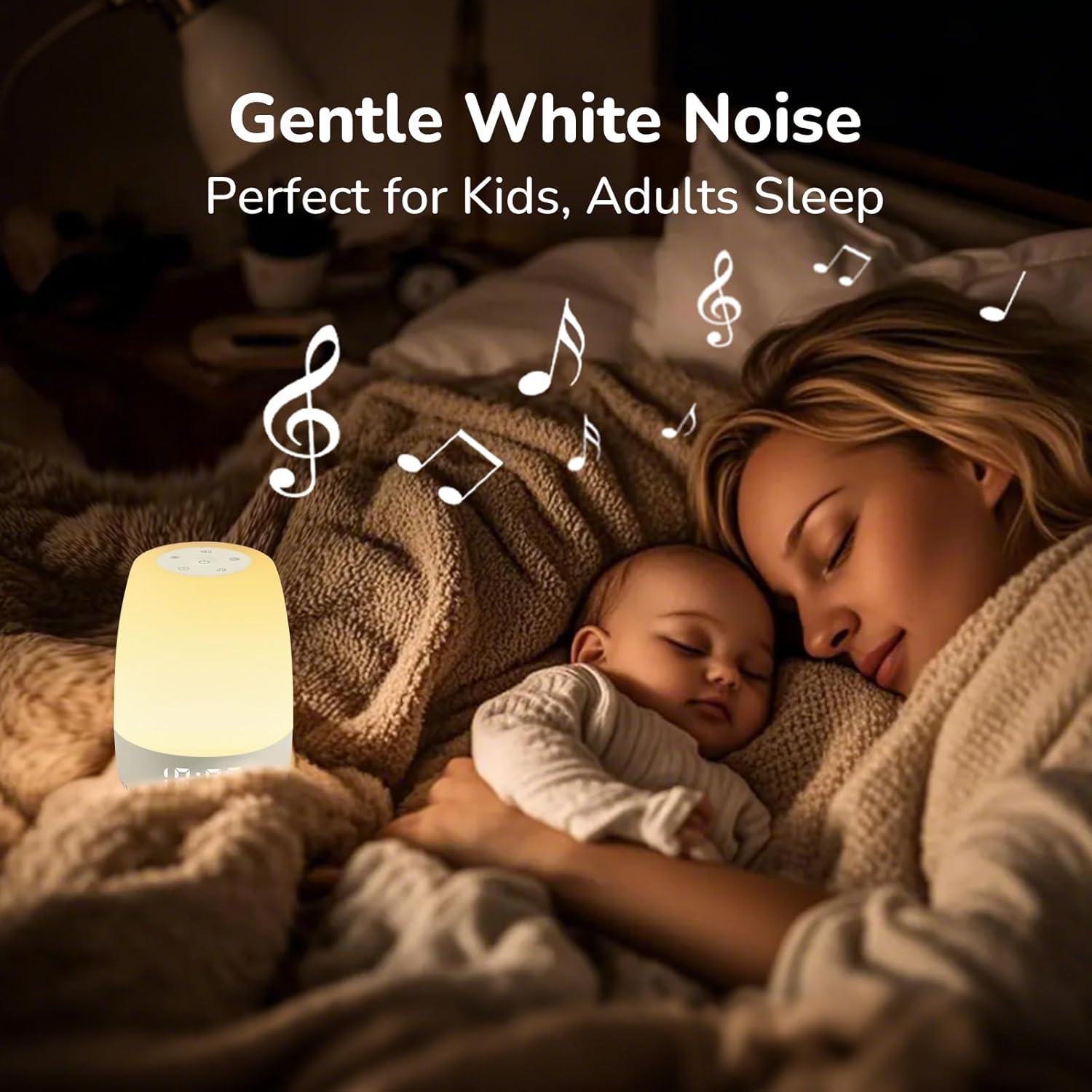 Luz Nocturna VIPDEER con Sonido Blanco y 12 Colores