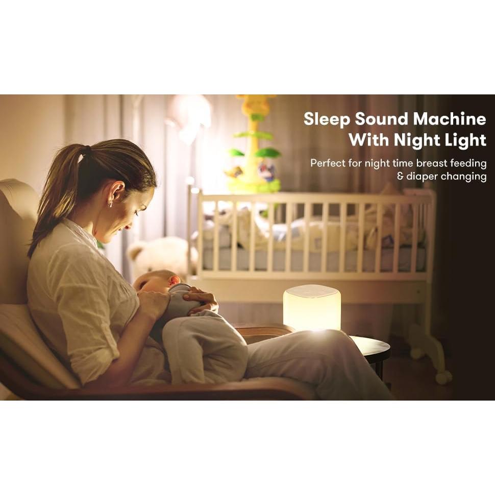 Máquina de Ruido Blanco FlashNova con Luz Nocturna - 34 Sonidos