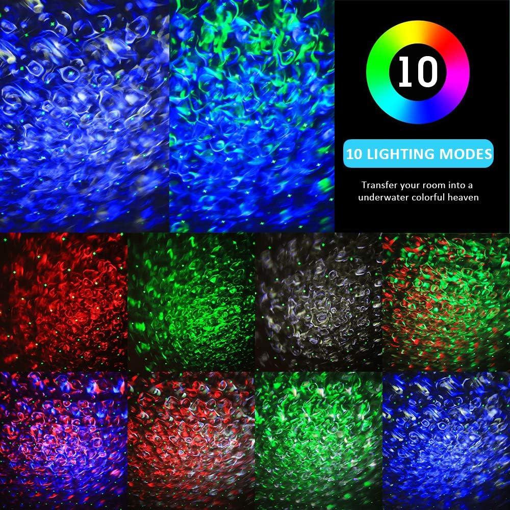 Proyector de Estrellas LED RENXIN-INC con Sonido Blanco y Control Remoto