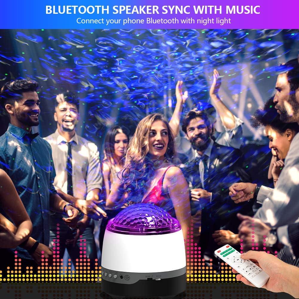 Proyector de Estrellas LED RENXIN-INC con Sonido Blanco y Control Remoto