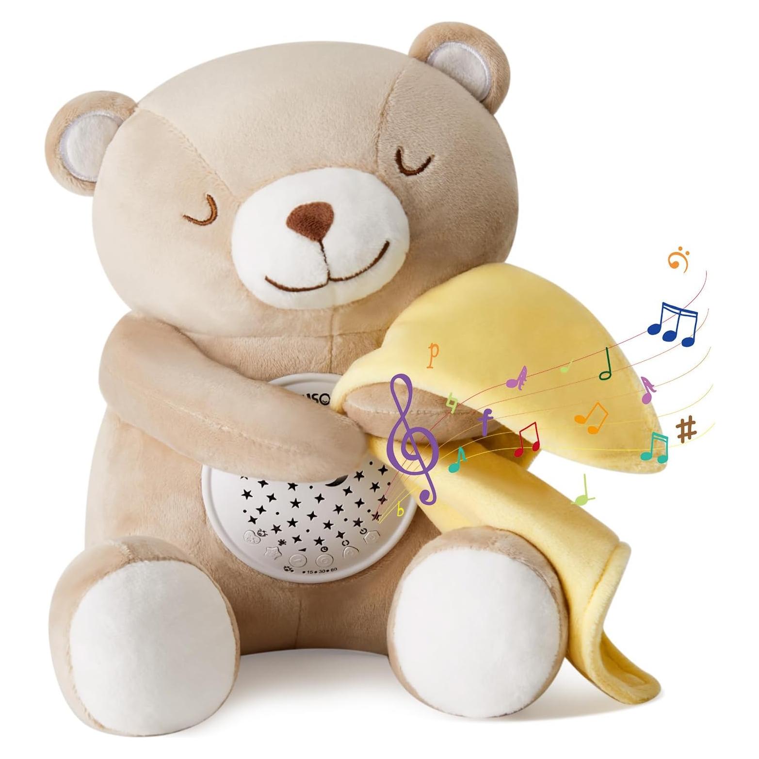 Apunol Baby Sleep Soother - Osito de Peluche con Luz y Sonido