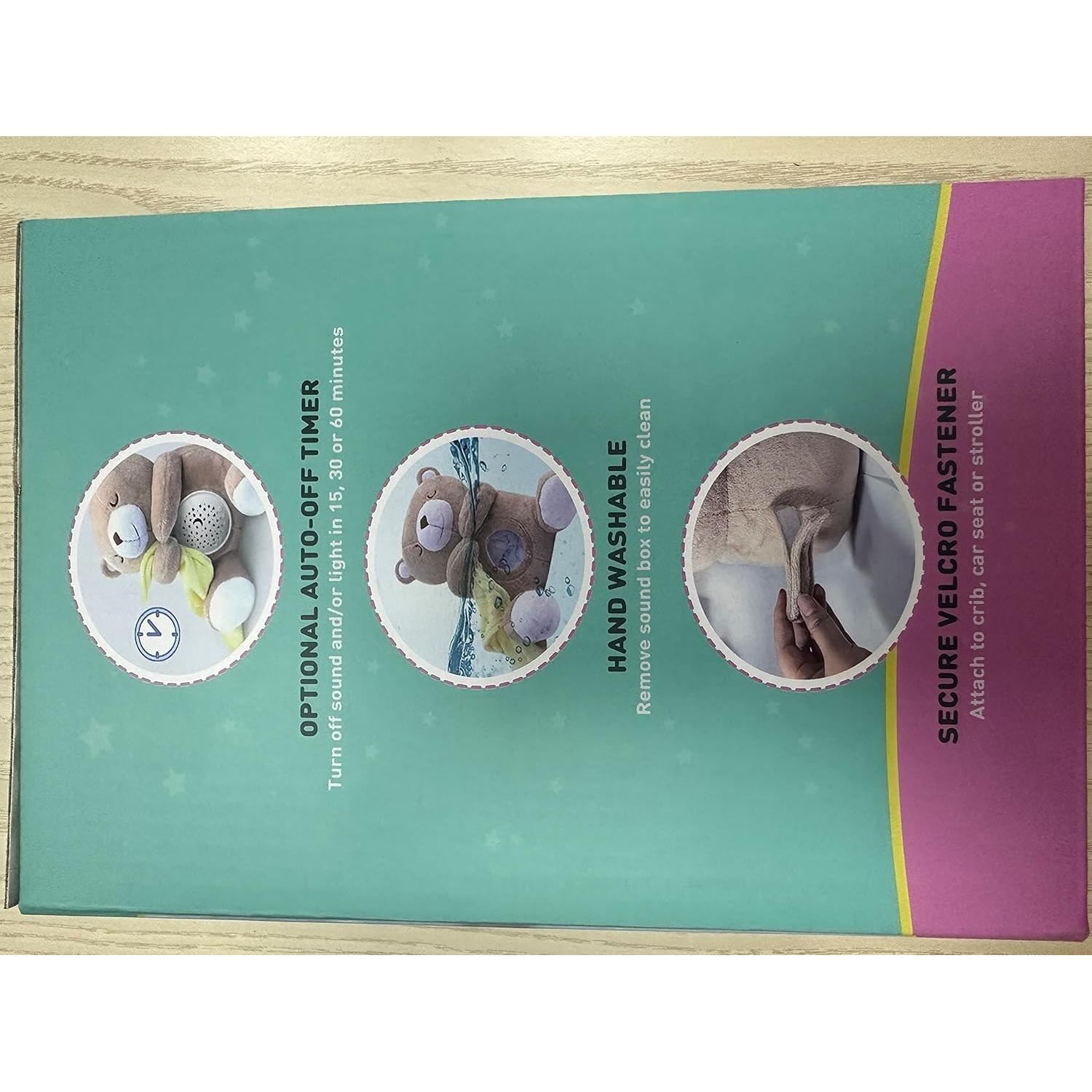 Apunol Baby Sleep Soother - Osito de Peluche con Luz y Sonido