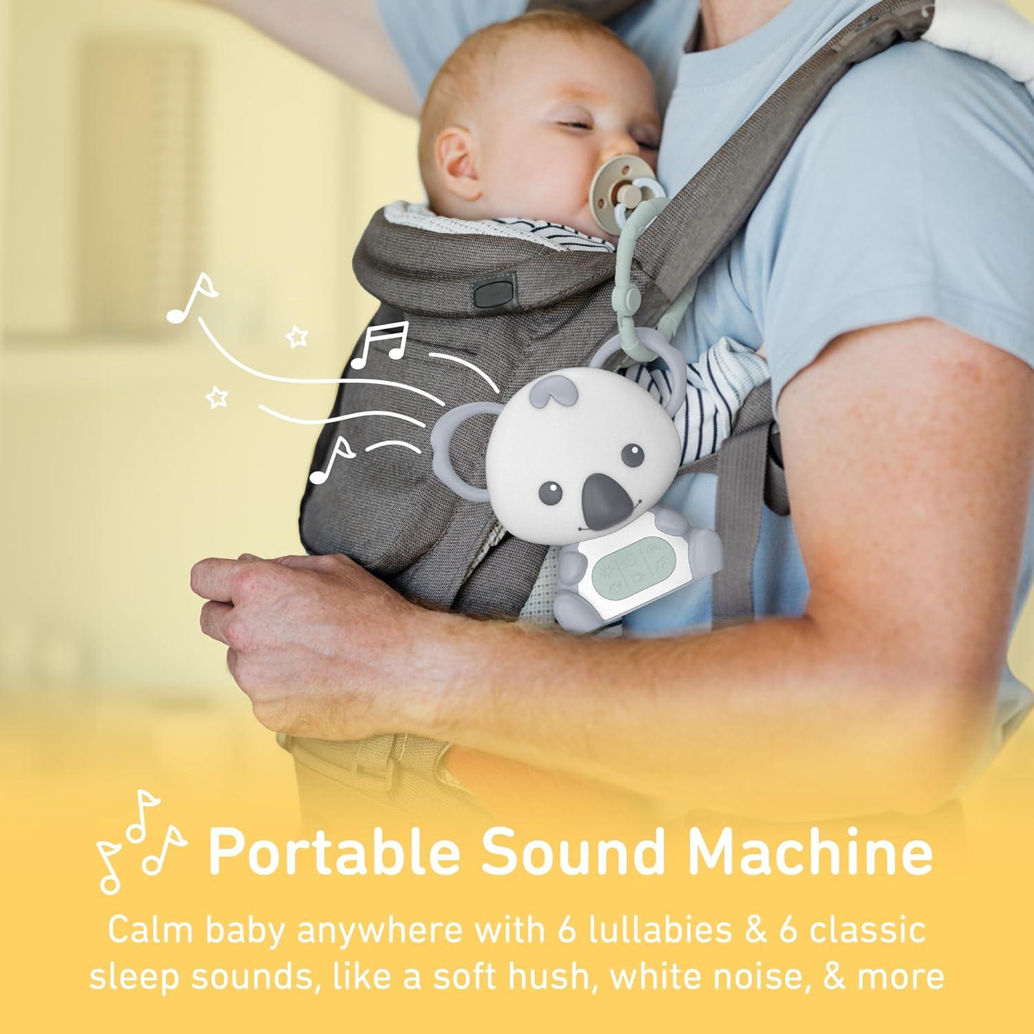 Máquina de Sonido Portátil Koala PureBaby - Luz Nocturna y 12 Melodías