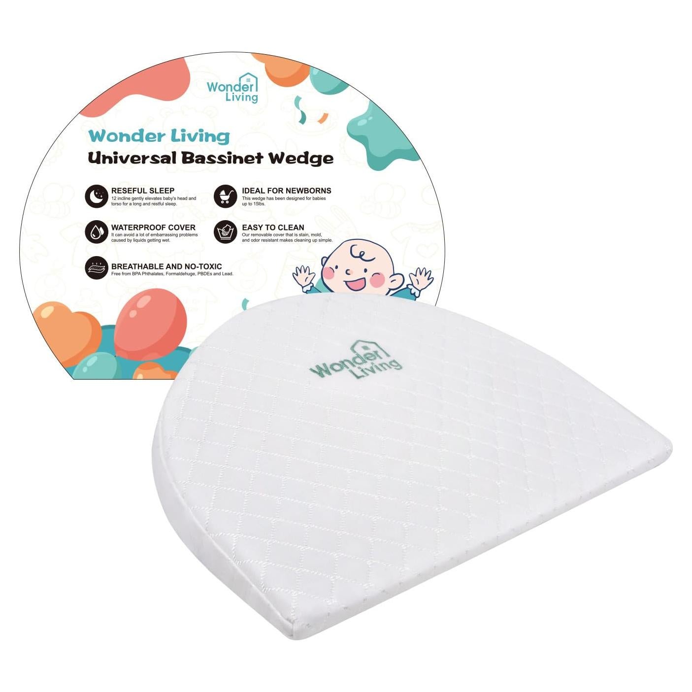 Cojín Wedge para Bebés Wonder Living 38x30cm Impermeable