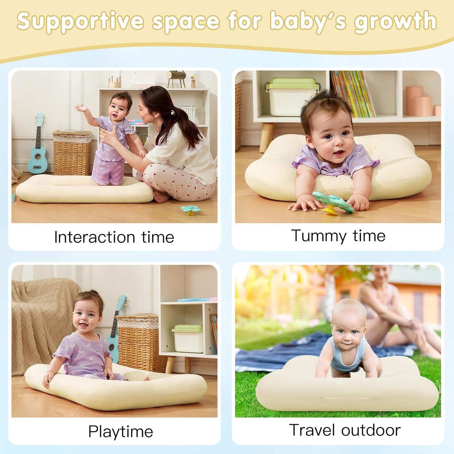 Cojín para Bebés 0-18 Meses Algodón Orgánico Blanco