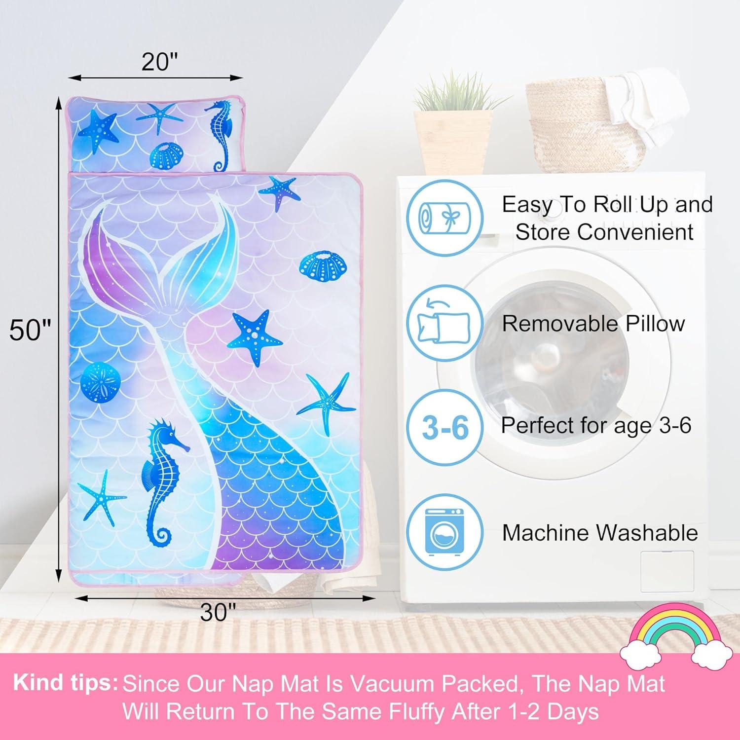 Mat de Siesta Unicornio CHEF CURRY 127x51cm con Almohada