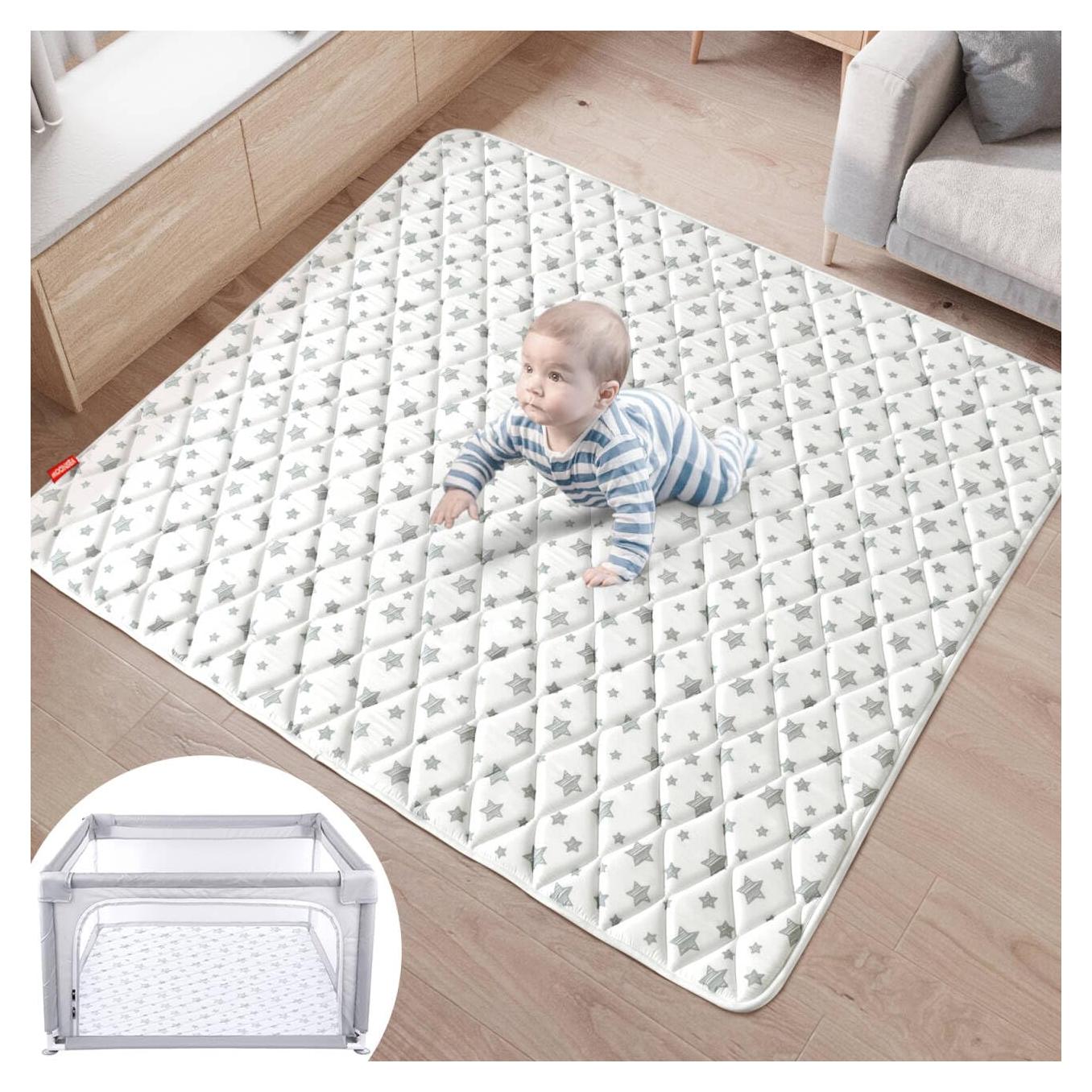 Alfombra de Juego de Espuma Moonsea 127x127 cm Antideslizante